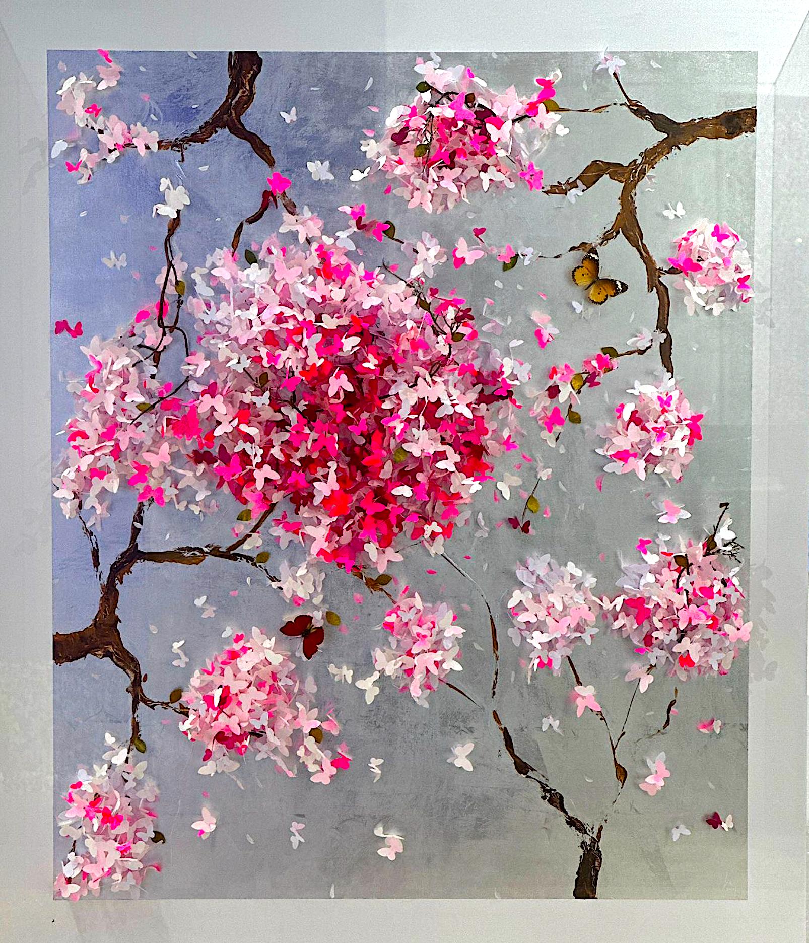 Sakura - Mixed Media Art by Lis Sam