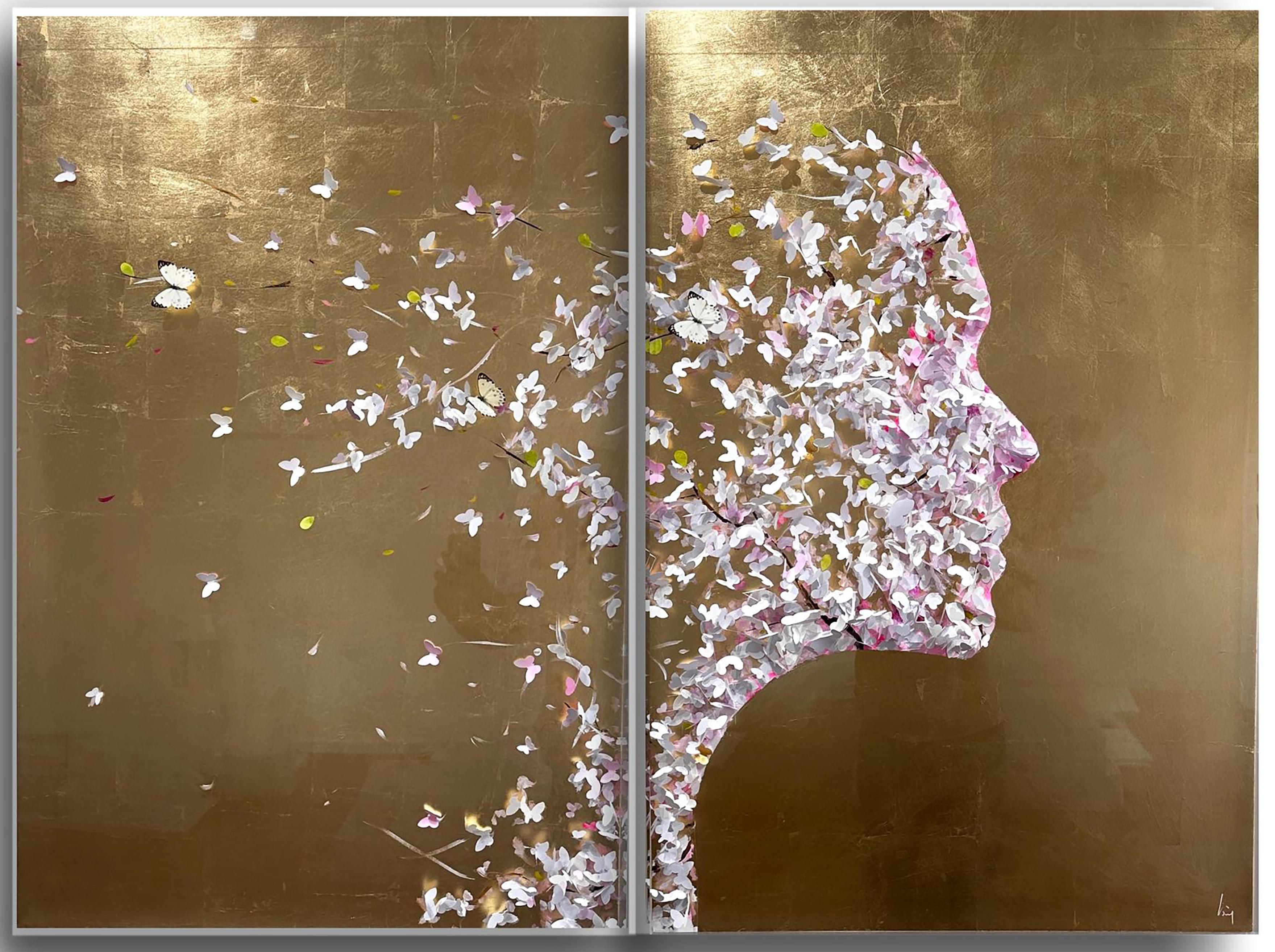 Shadow Diptyque - Mixed Media Art by Lis Sam