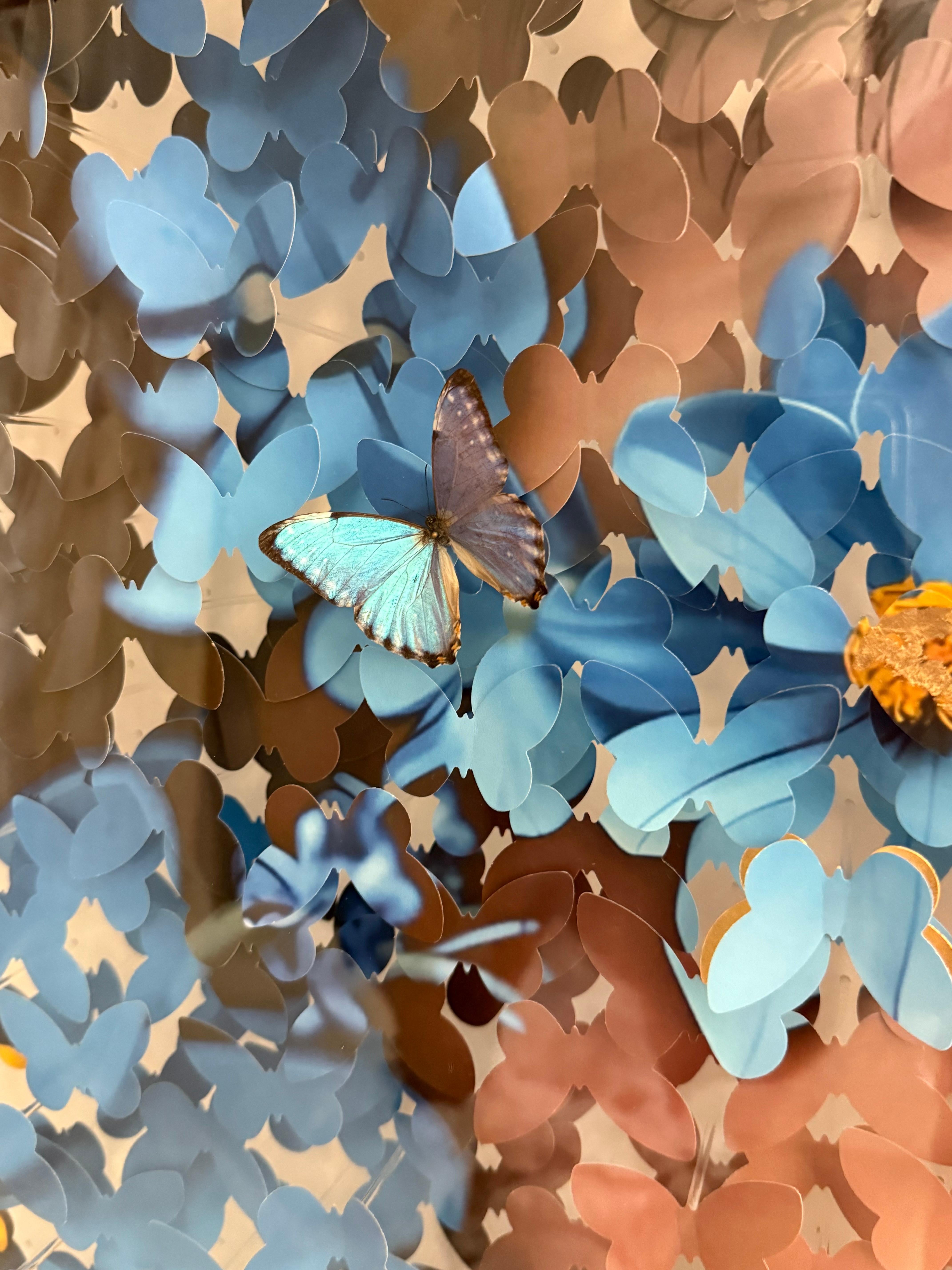 SOUS LES PÉTALES BLEU 6 For Sale 1