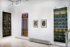 Panel with Snakes, Turtles, and Dove (Archival Digital Printed Collage Panel)