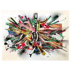 Lisa Berley, "Die Reise  Gemischte Medien Collage Malerei auf Arches Papier