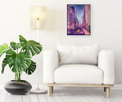 Chrysler Building Spring Street- modern NY cityscape painting - contemporary art