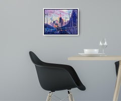 Freedom Tower  - original modern NY cityscape oil painting - contemporary art