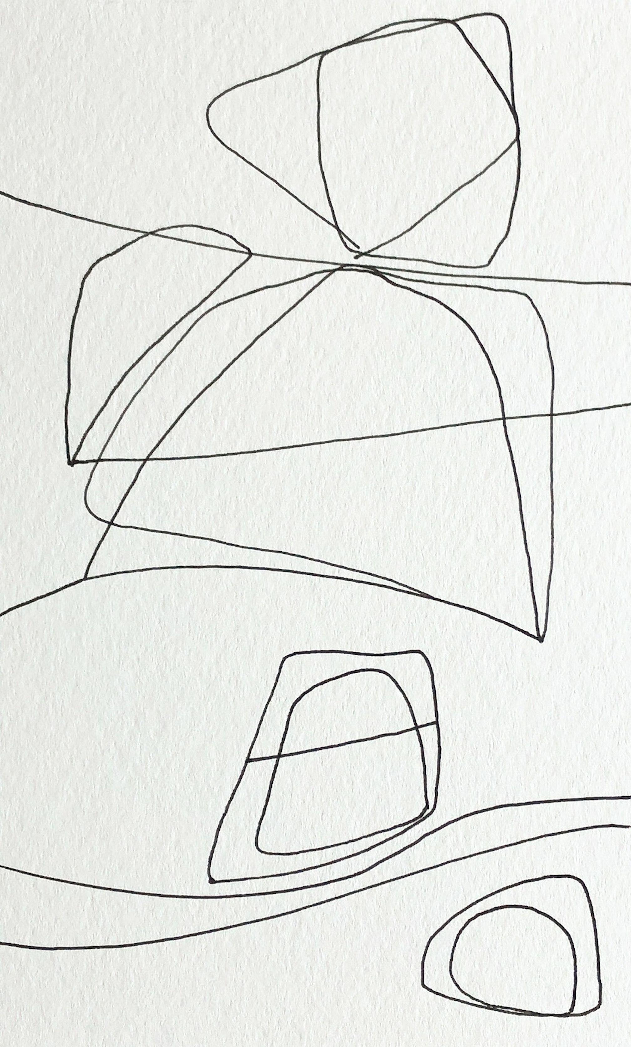 Lisa Bolin A Fine Line, Painting, Acrylic on Watercolor Paper For