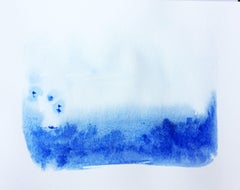 Gamut of Blue 1, Gemälde, Acryl auf Aquarellpapier