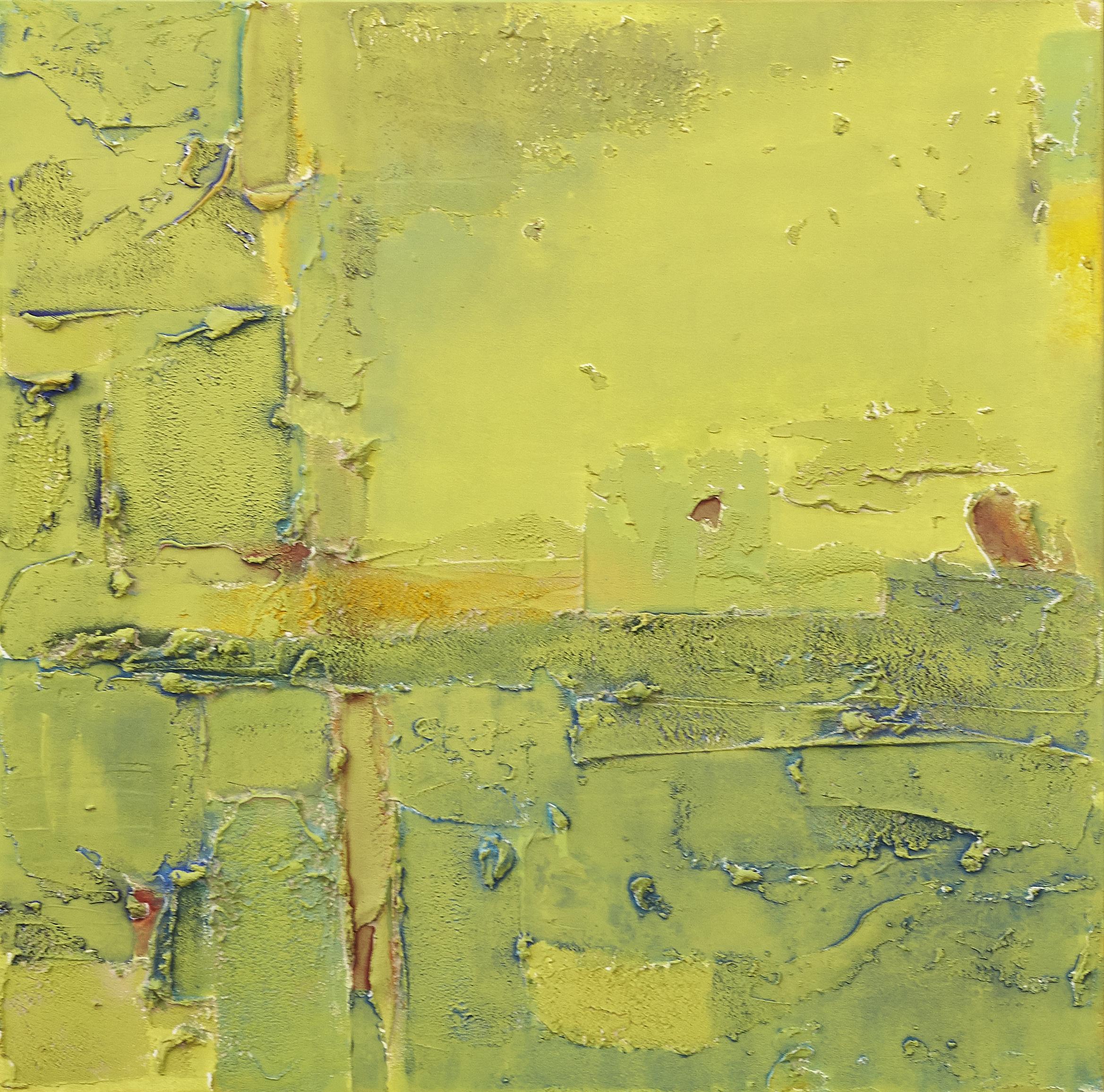 Lisa Bolin Abstract Painting - Green Italy, Painting, Acrylic on Canvas