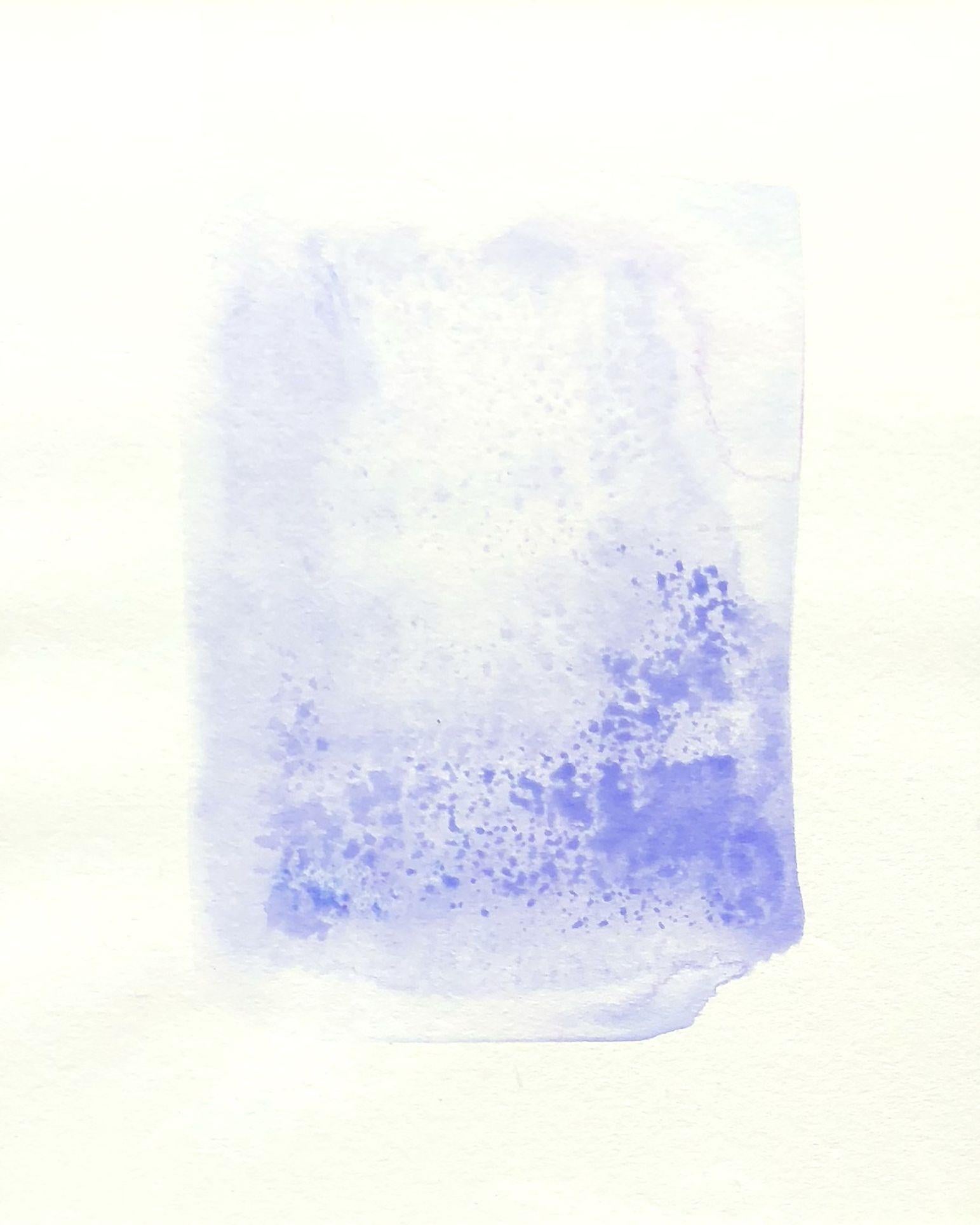 Abstract Painting de Lisa Bolin - Playa de lavanda 1, Pintura, Acrílico sobre papel de acuarela