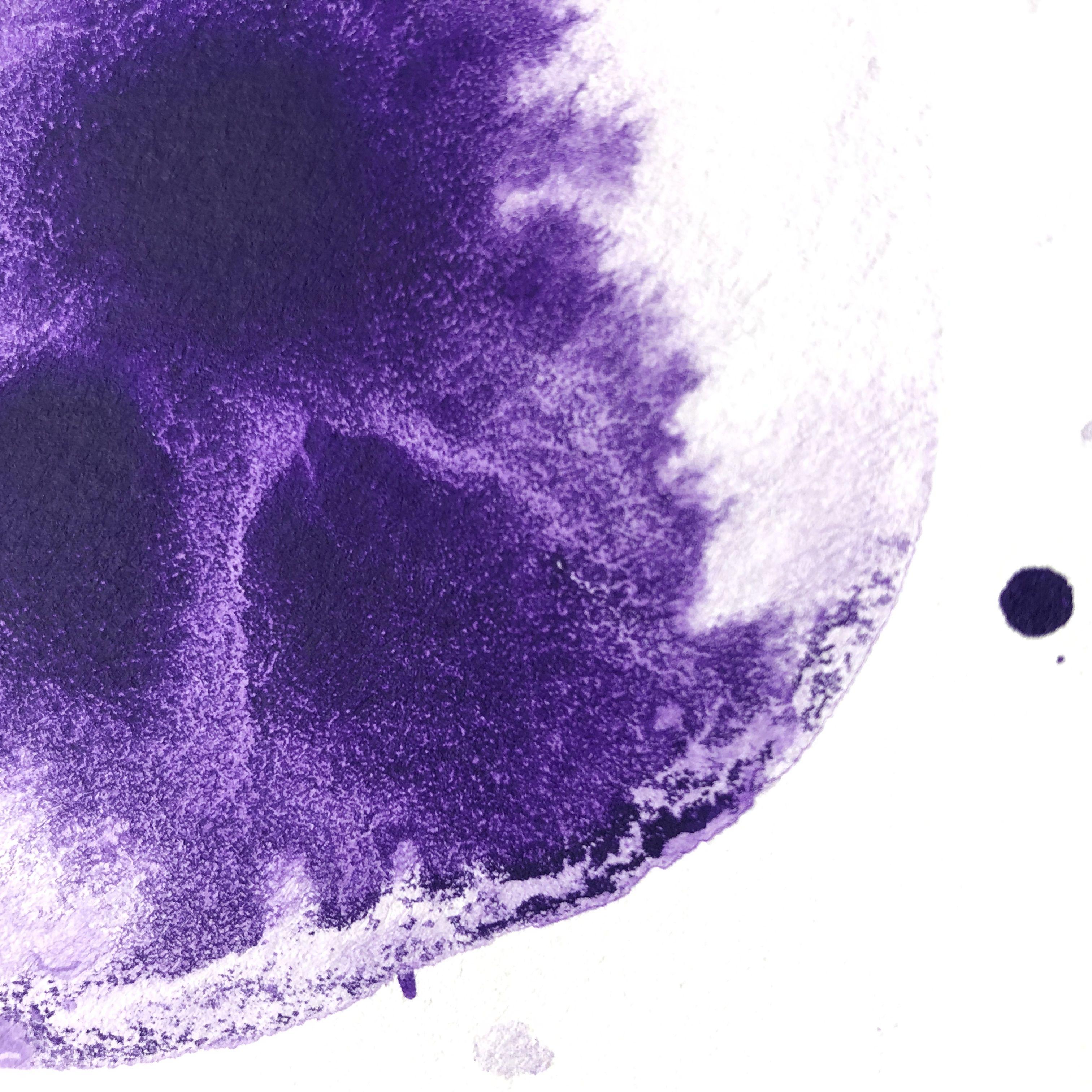 Nebulosa púrpura, Pintura, Acrílico sobre papel de acuarela - Painting de Lisa Bolin