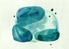Salzwassertherapie 3, Gemälde, Acryl auf Aquarellpapier