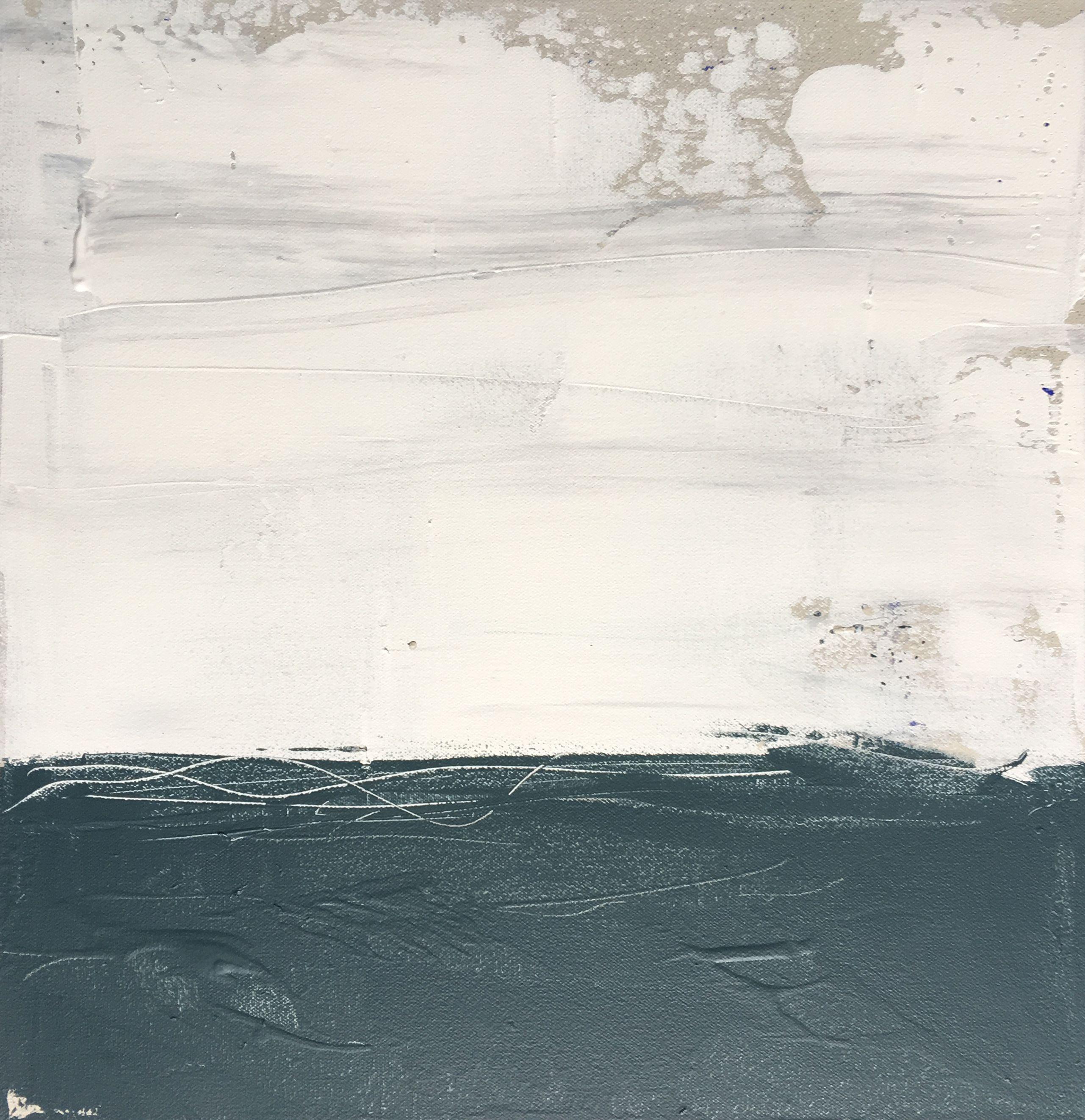Abstract Painting de Lisa Bolin - Paisaje azul pizarra 2, Pintura, Acrílico sobre lienzo