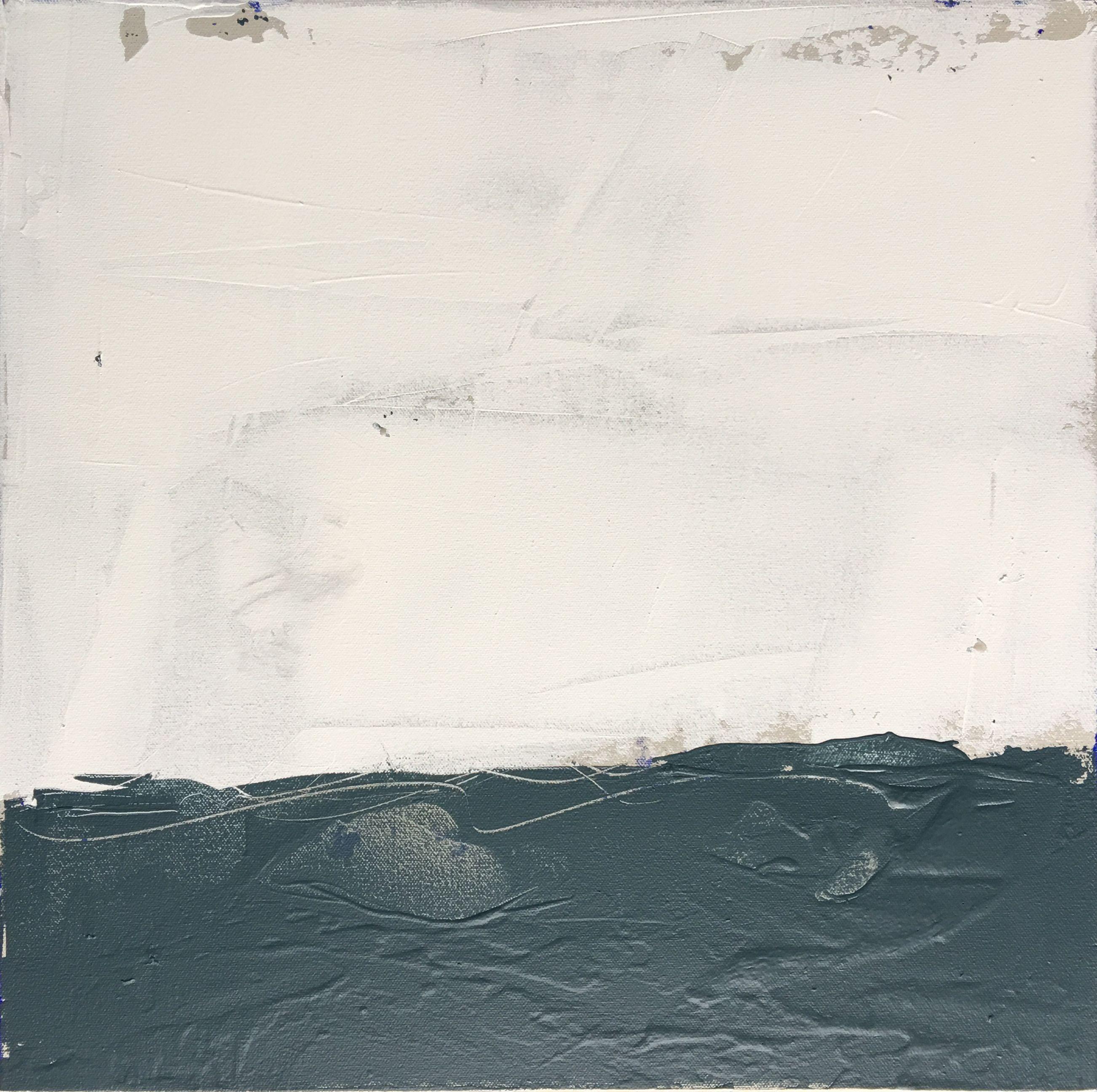 Abstract Painting de Lisa Bolin - Paisaje azul pizarra 3, Pintura, Acrílico sobre lienzo
