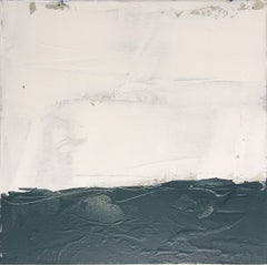 Paysage bleu ardoise 3, peinture sur toile acrylique