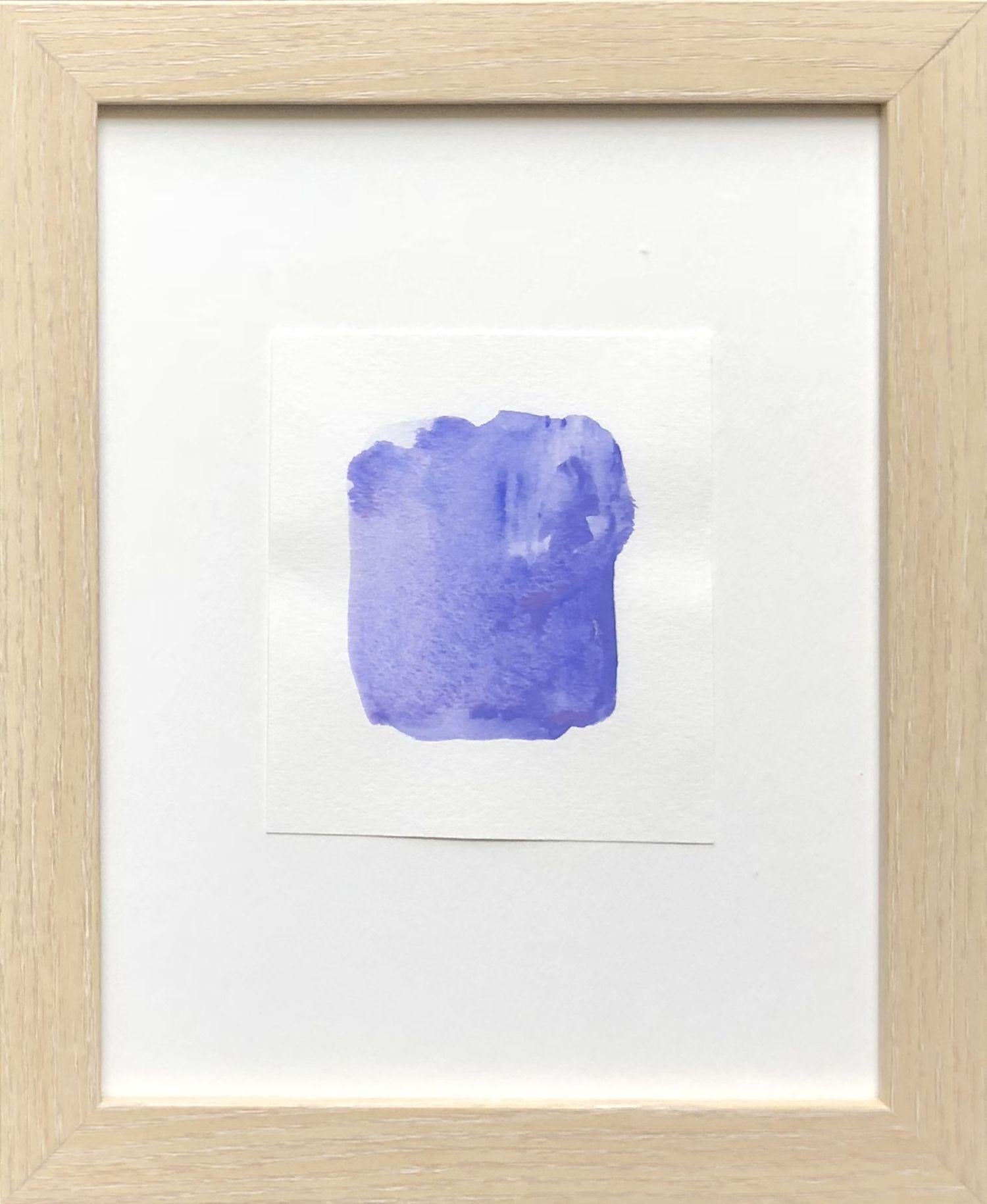 Viola 1, Pittura, Acrilico su carta acquerellata - Painting di Lisa Bolin