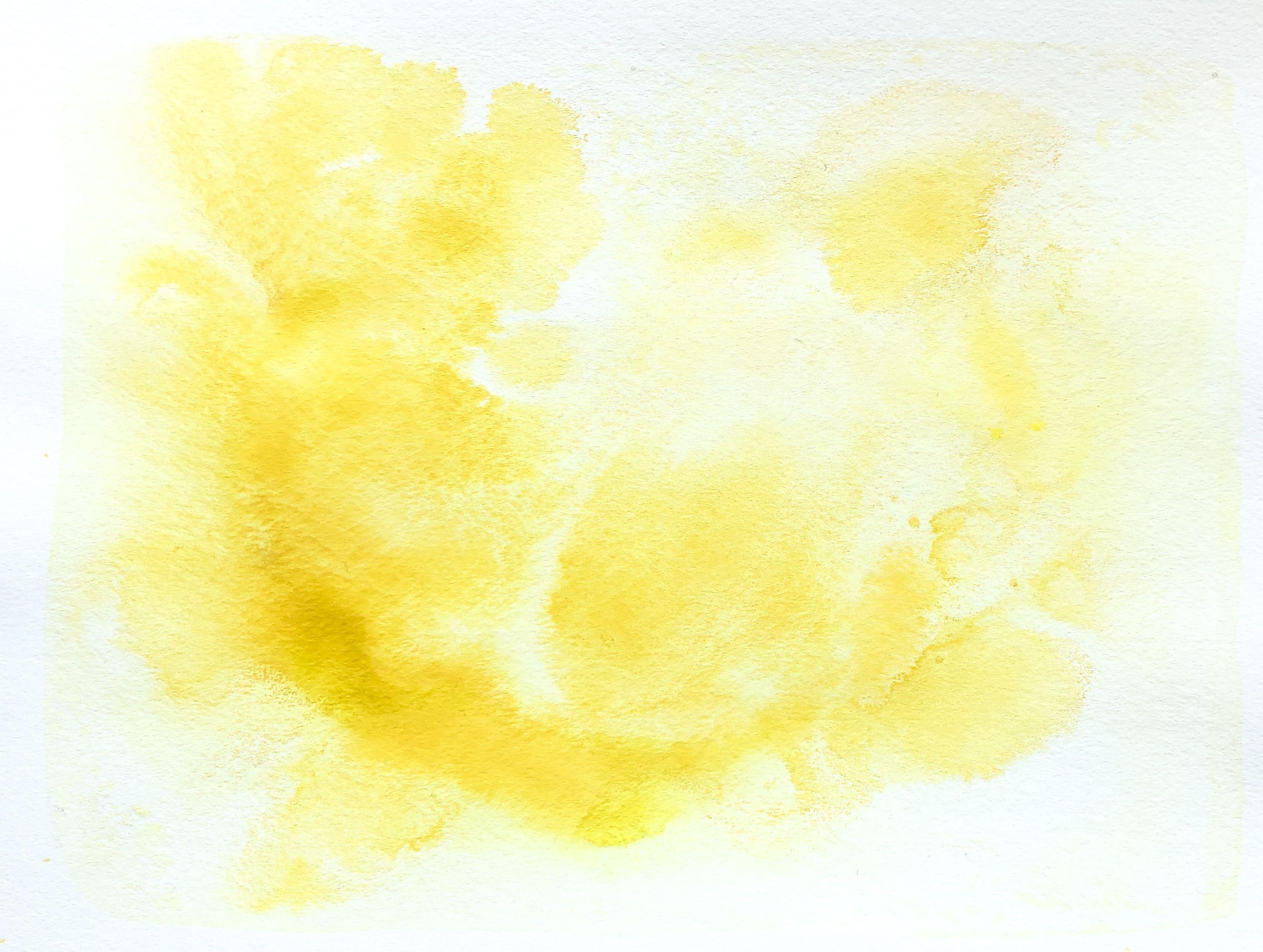 Vivid and luscious plumes of golden yellow pigment splayed across heavy watercolor bond. It was created with salt water and acrylics. The combination causes wonderful reactions, resulting in organic branching of pigments. This piece works equally