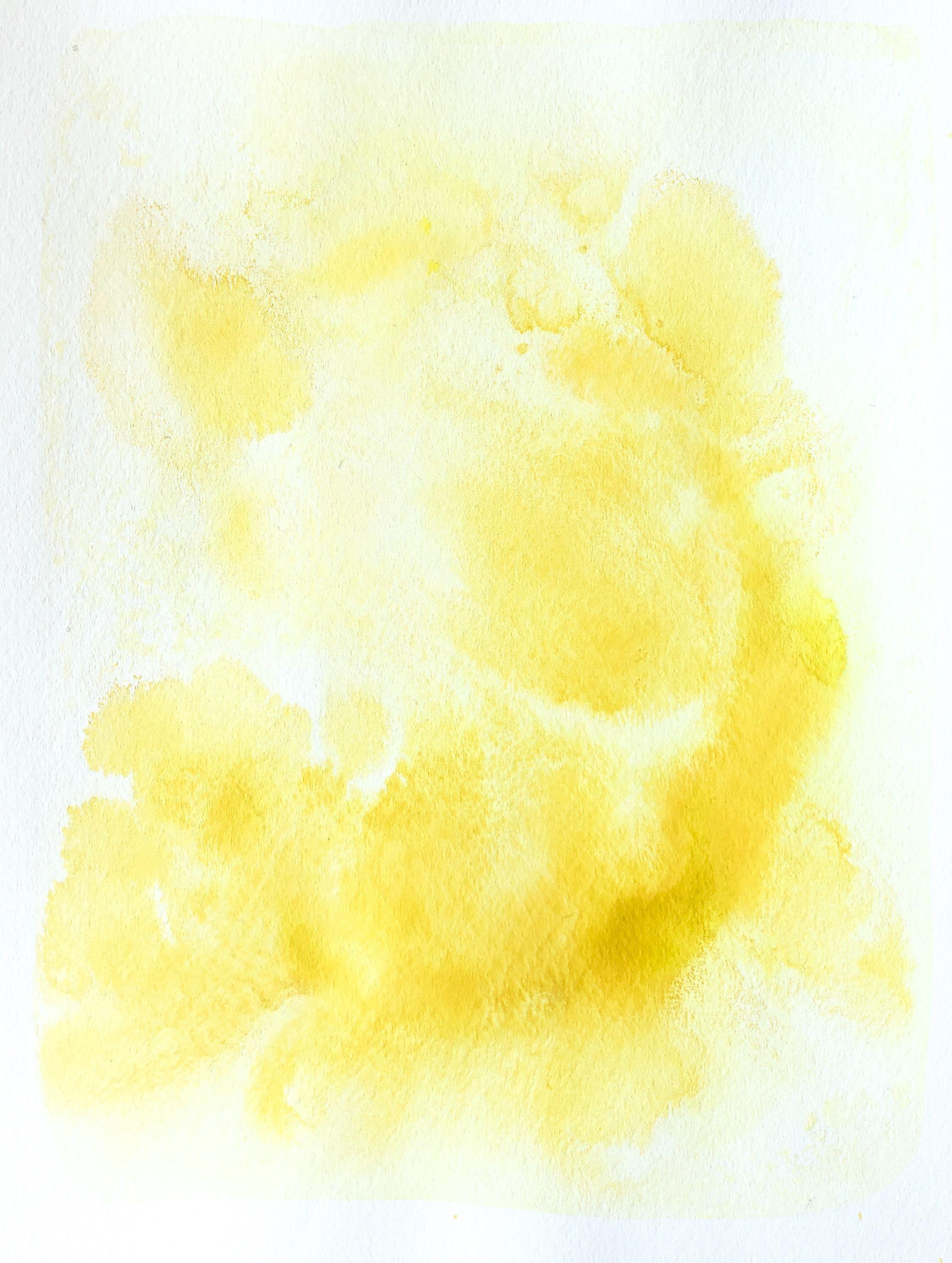 Lisa Bolin Abstract Painting - You Are My Sunshine, Painting, Acrylic on Watercolor Paper