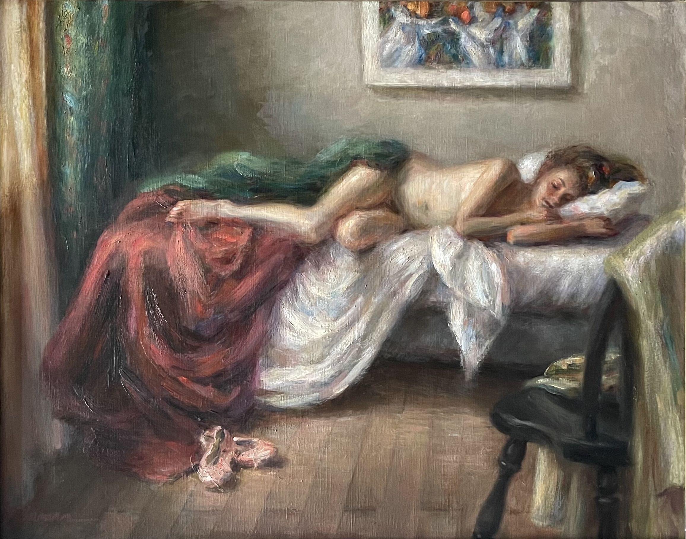 Senza titolo, Pittura, Olio su tela - Painting di Lisa Bormann