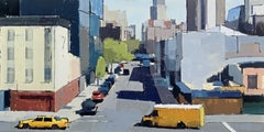 Lisa Breslow "Highline Looking East 2" - Oil painting on canvas
