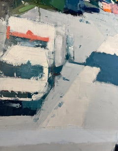 Lisa Breslow, 2024, huile et crayon sur panneau