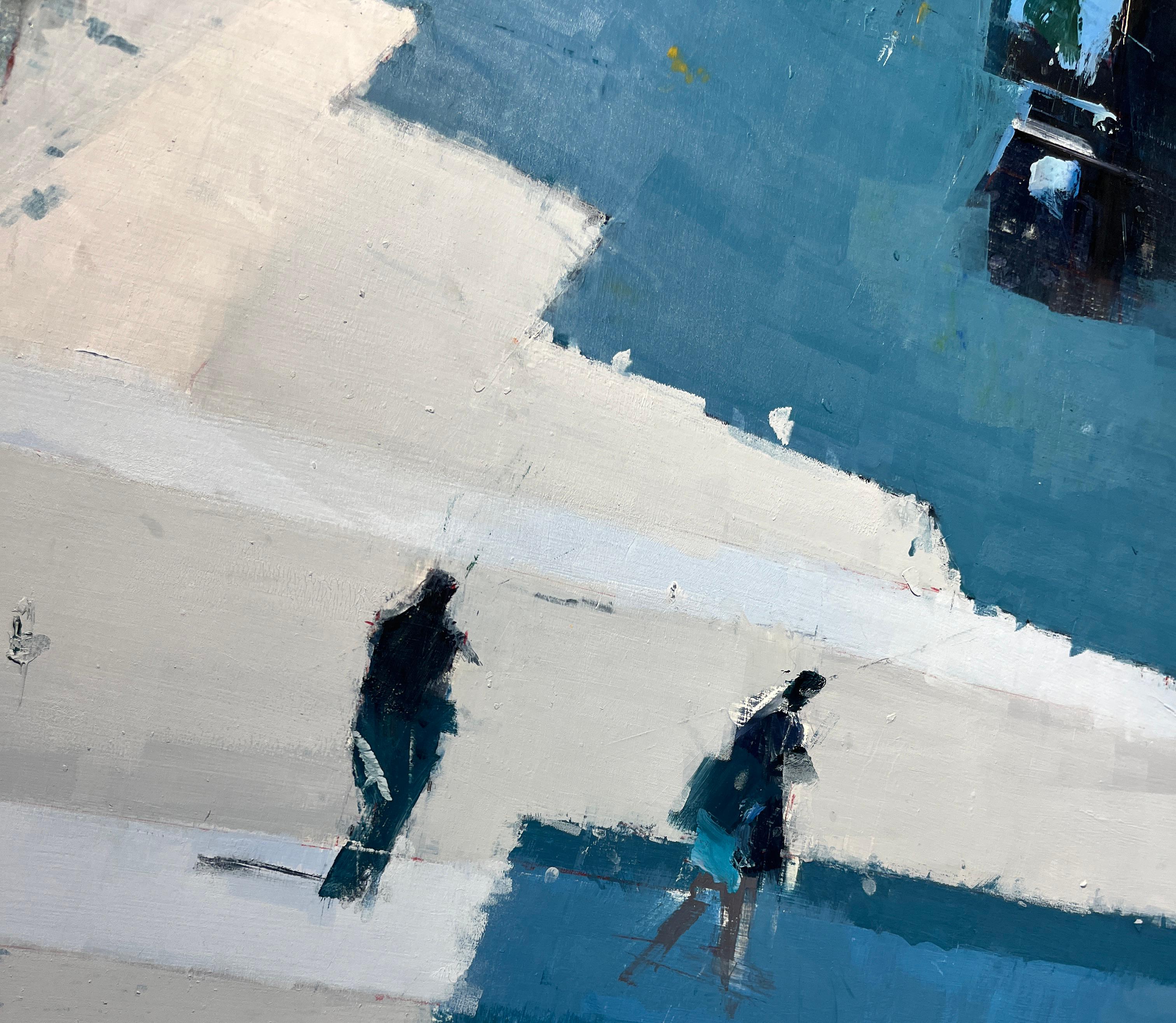 Lisa Breslow „Sommer Schatten“ 2024 Öl und Bleistift auf Tafel im Angebot 3