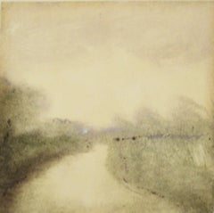 Monotypie „River''s Edge“ von Lisa Breslow auf Papier