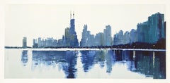 Lisa Breslow "Skyline 2" Monotype on Paper