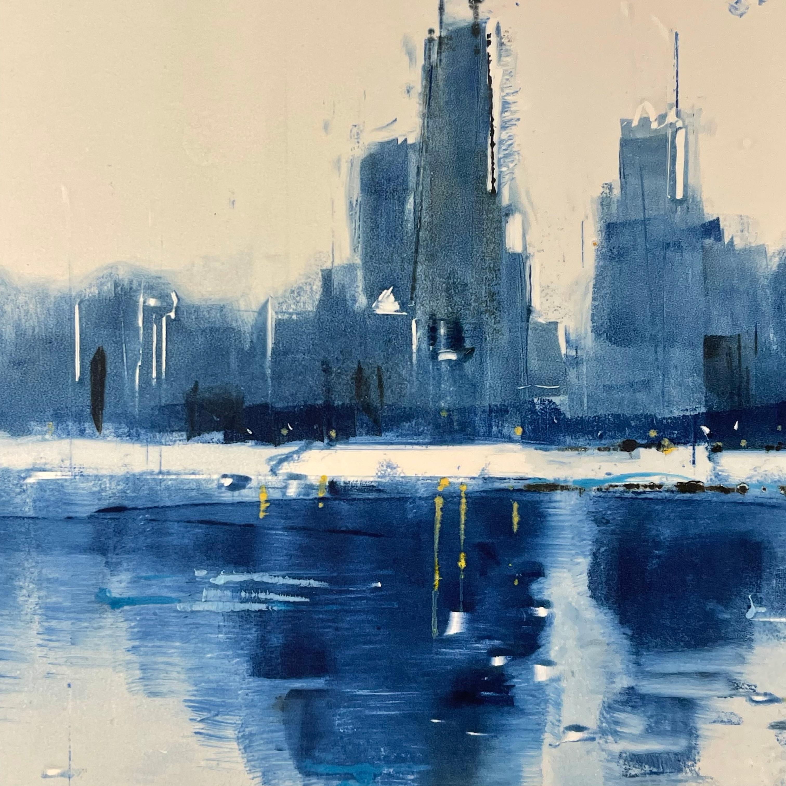 city painting simple