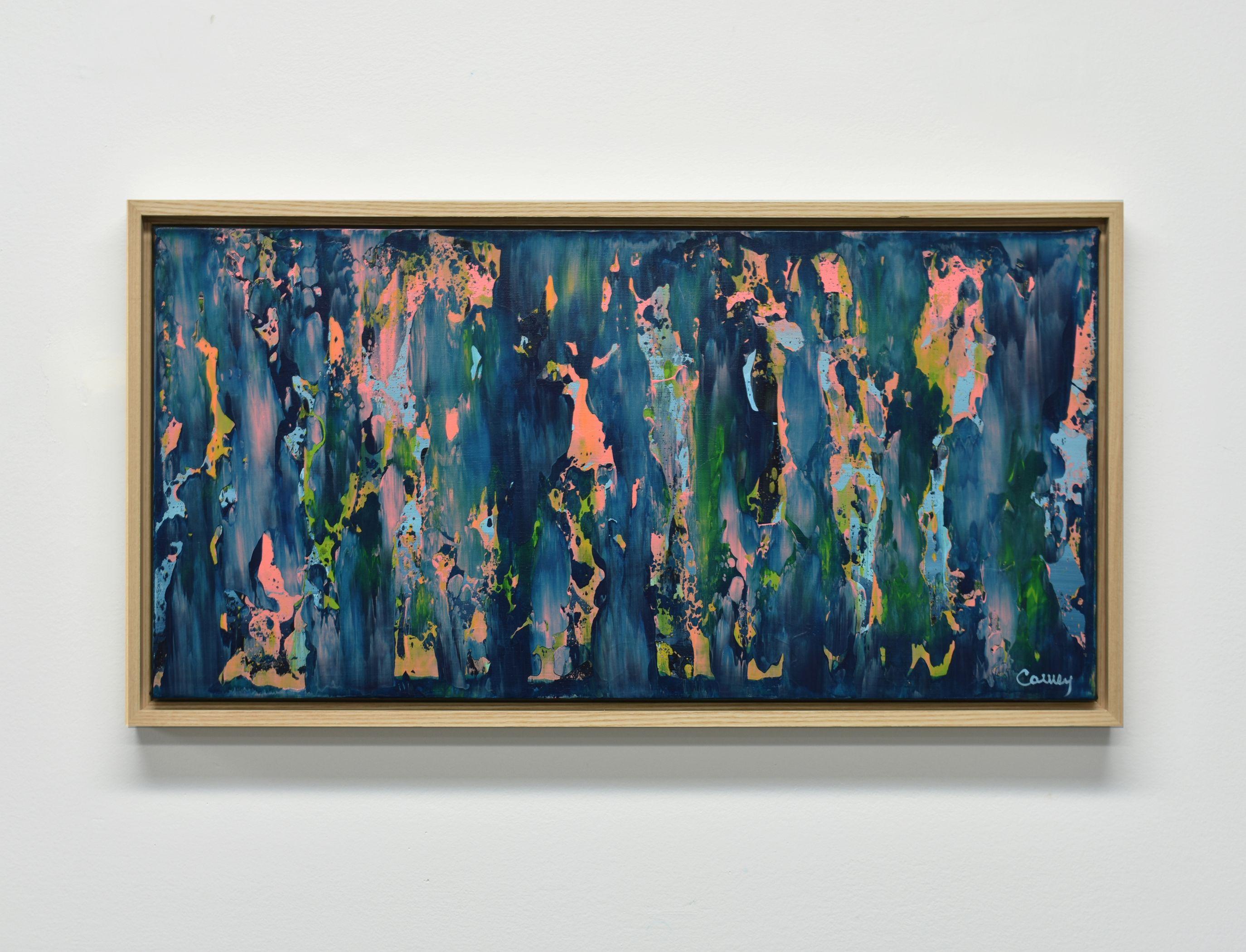 Baie Bleue, Pittura, Acrilico su tela - Painting Minimalismo di Lisa Carney