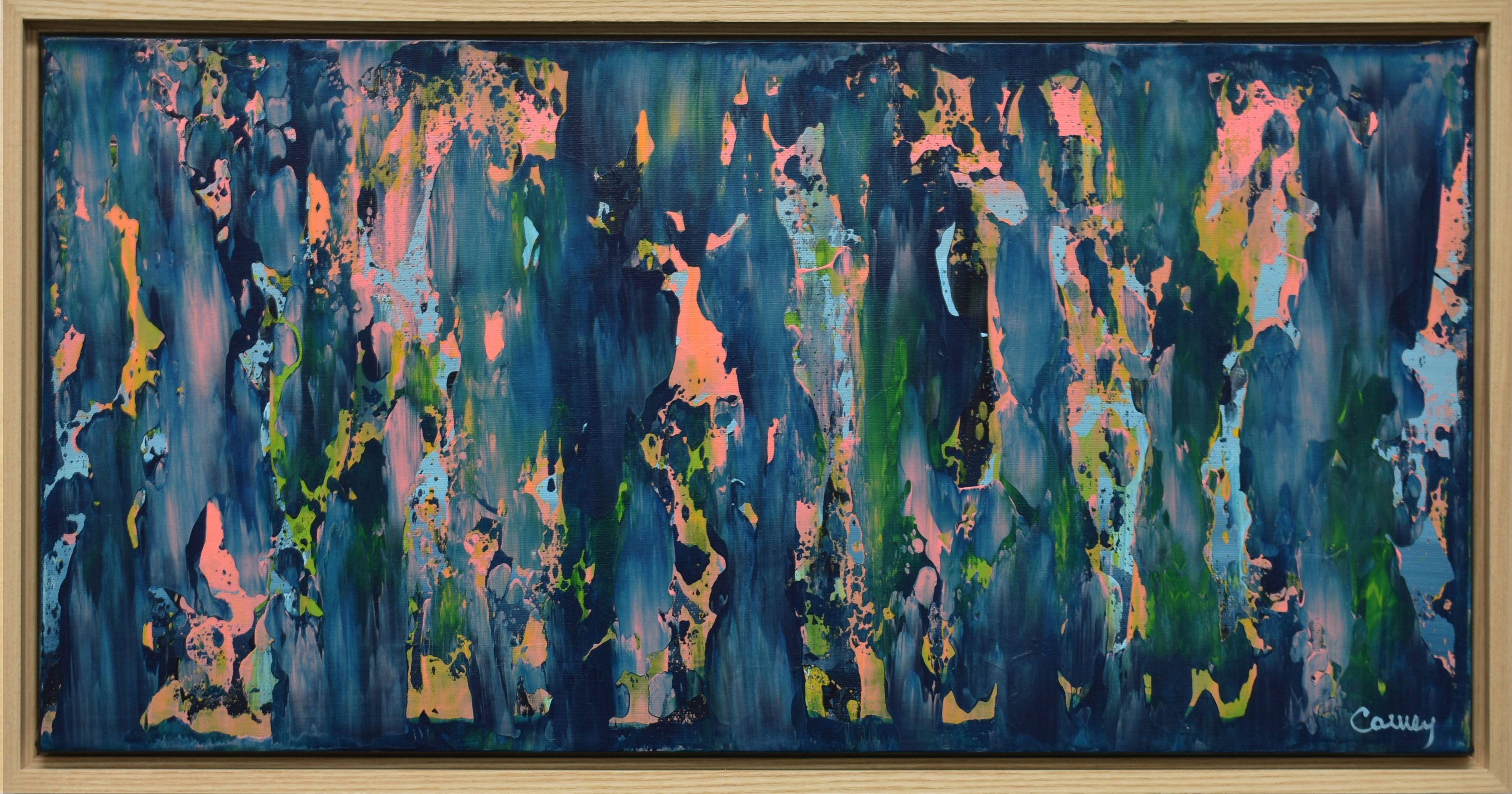 Baie Bleue, Pittura, Acrilico su tela - Painting di Lisa Carney