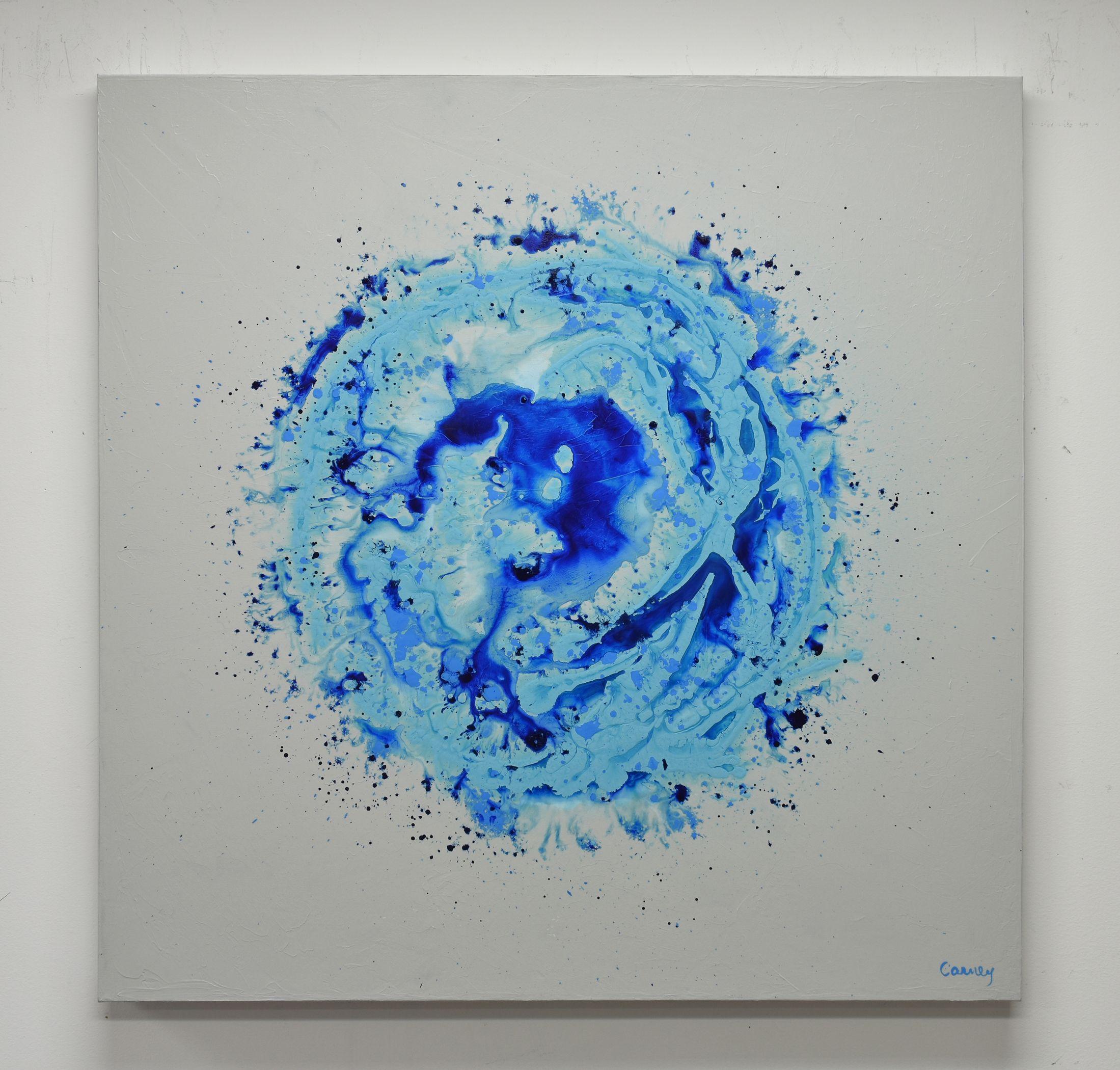 Blue Burst, Painting, Acrylic on Canvas 2