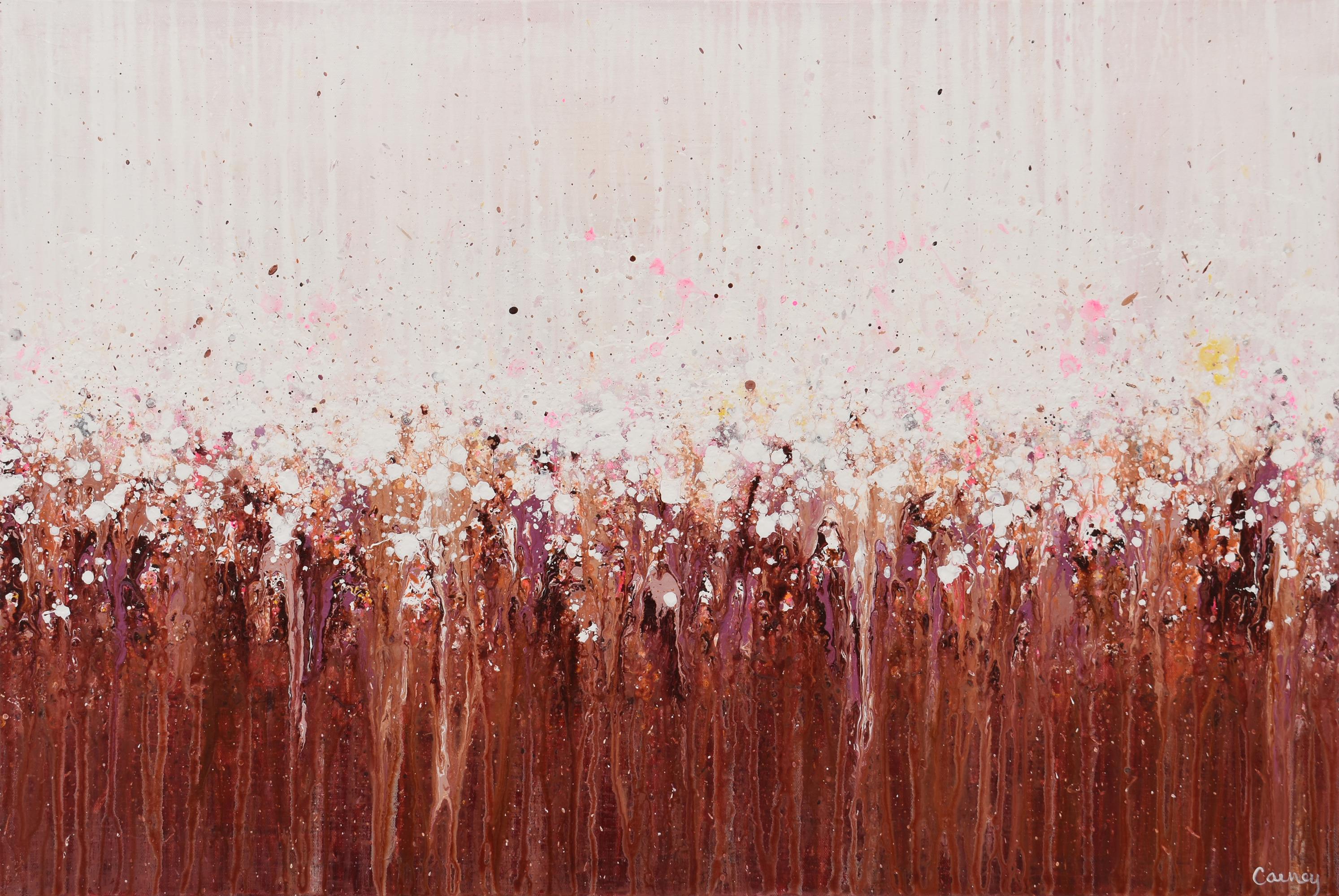 Lisa Carney Abstract Painting – Abstraktes Gemälde „Blühender Beeren“