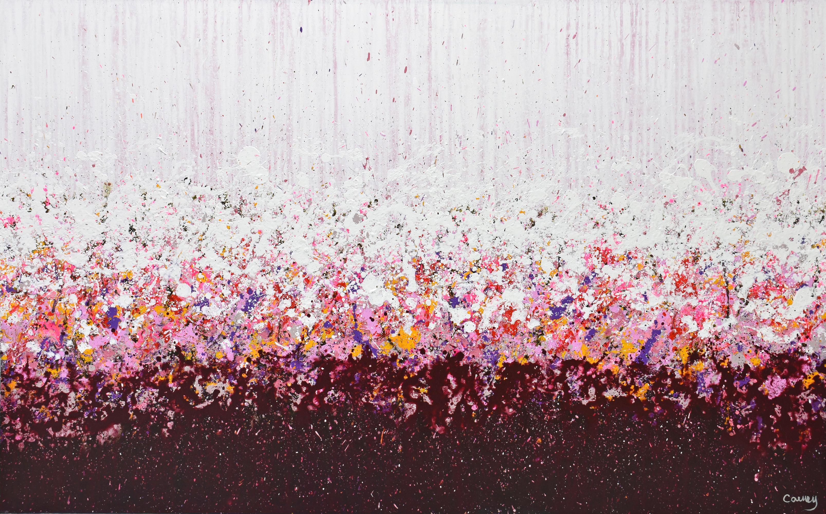Abstract Painting de Lisa Carney - Cherry Splash, Pintura Abstracta