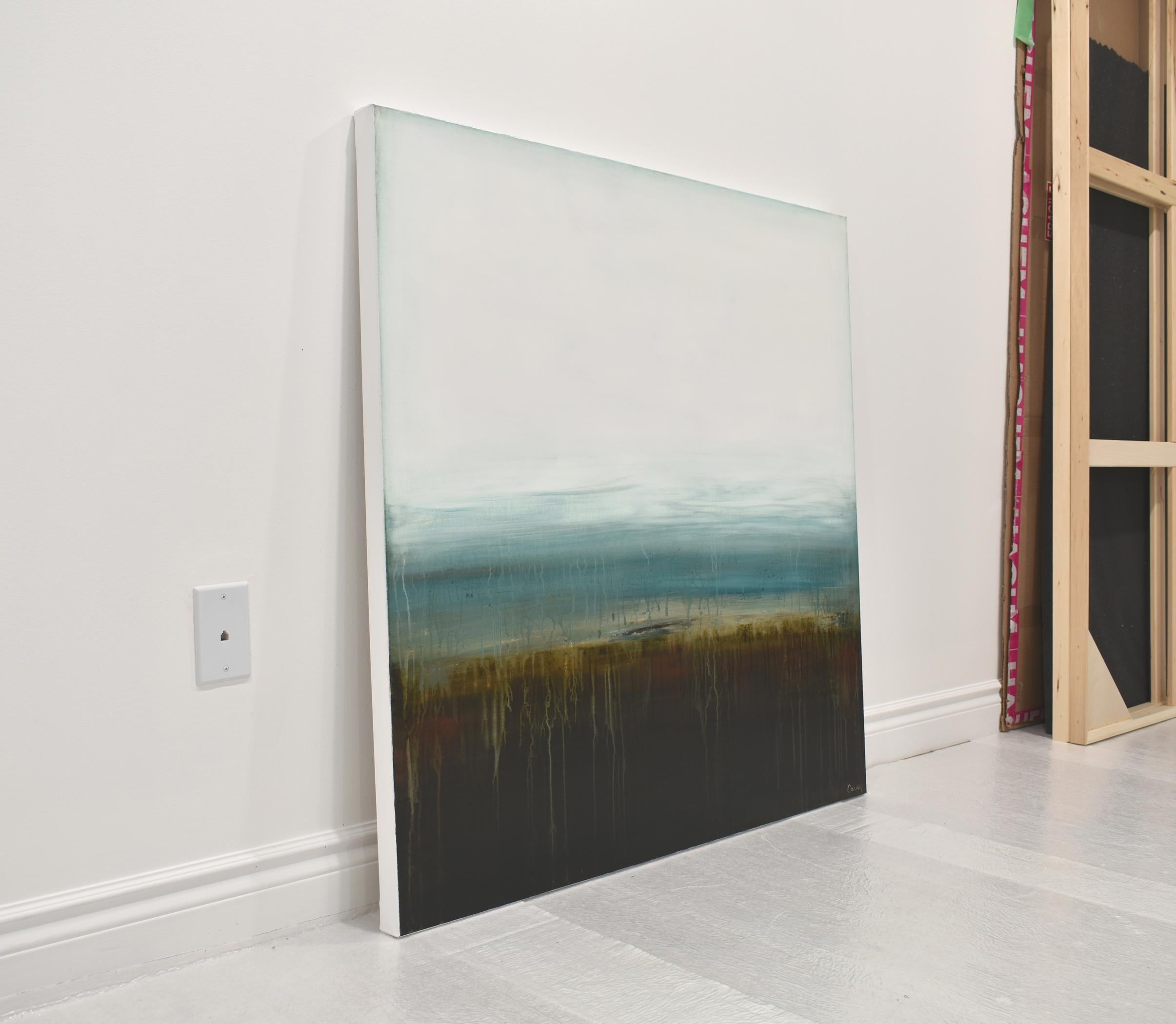 Duna costiera, pittura astratta - Painting di Lisa Carney