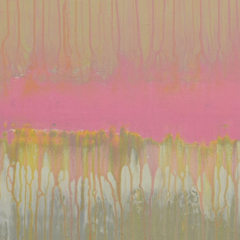 Lisa Carney Coral Haze, Painting, Acrylic on Wood Panel For Sale at
