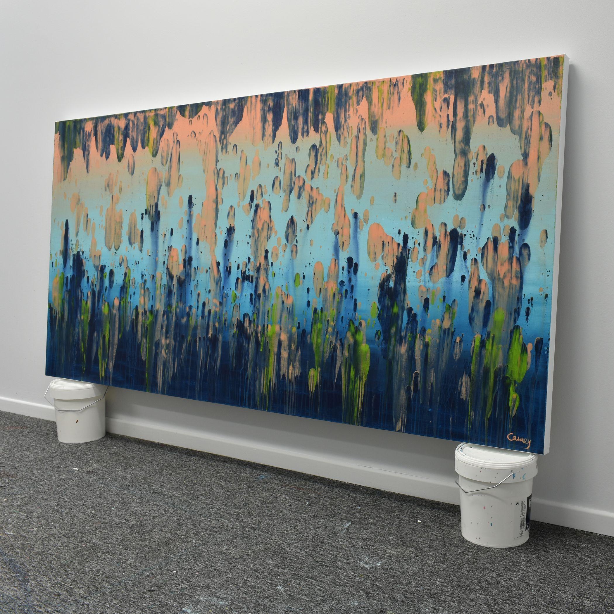 Koralleninsel, Gemälde, Acryl auf Leinwand (Abstrakt), Painting, von Lisa Carney