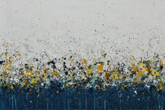 Daffodil-Garten, abstraktes Gemälde
