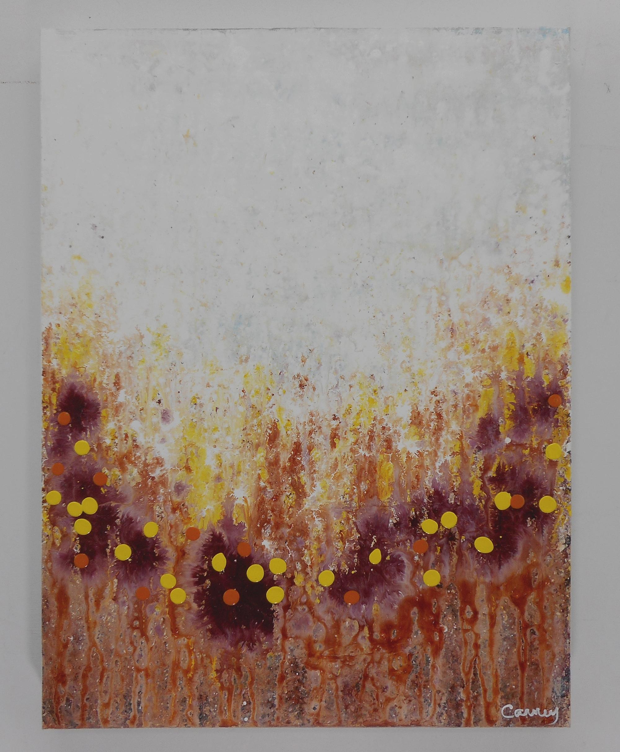 Flowers on Jupiter, Painting, Acrylic on Canvas 1