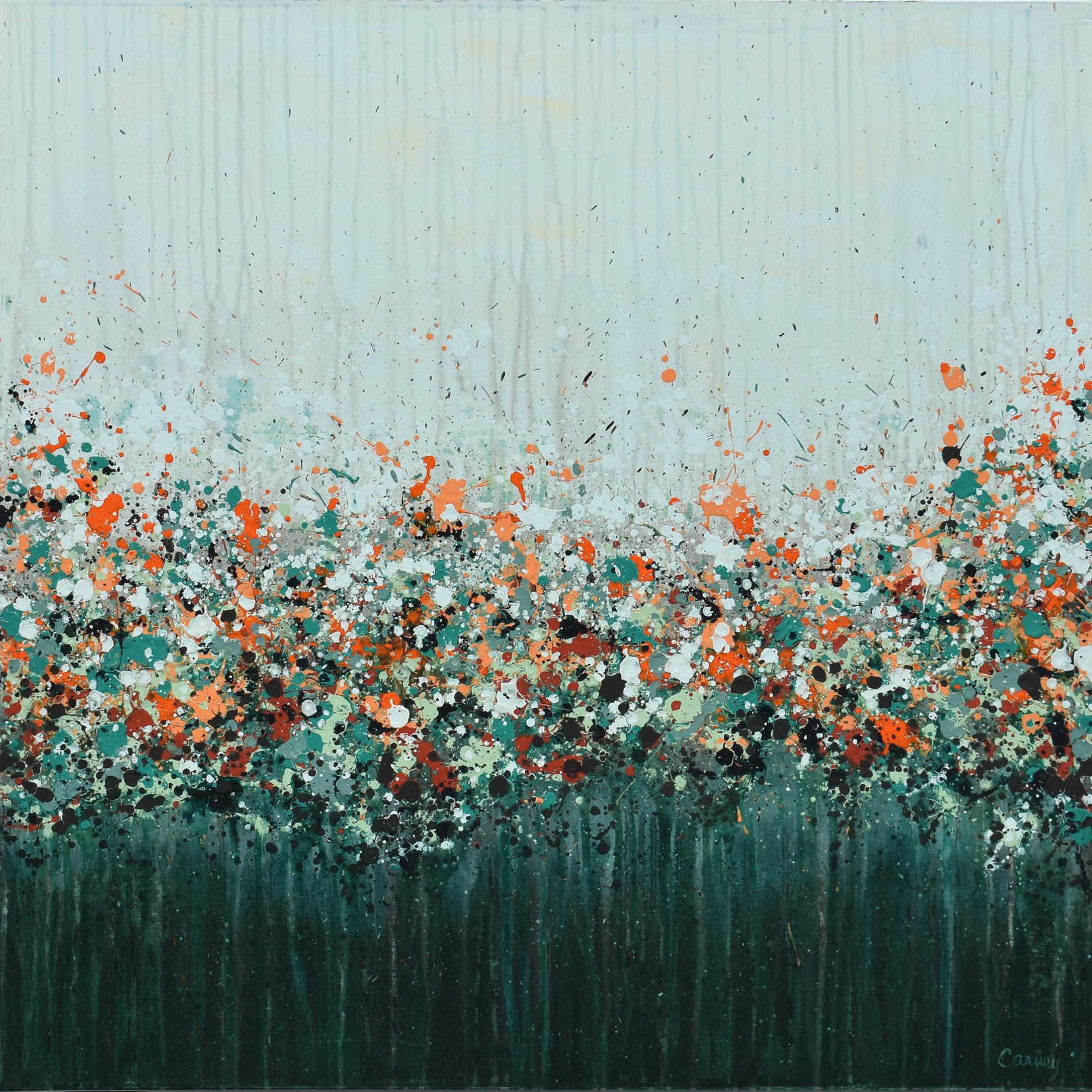 Still-Life Painting Lisa Carney - Tableau de jardin abstrait