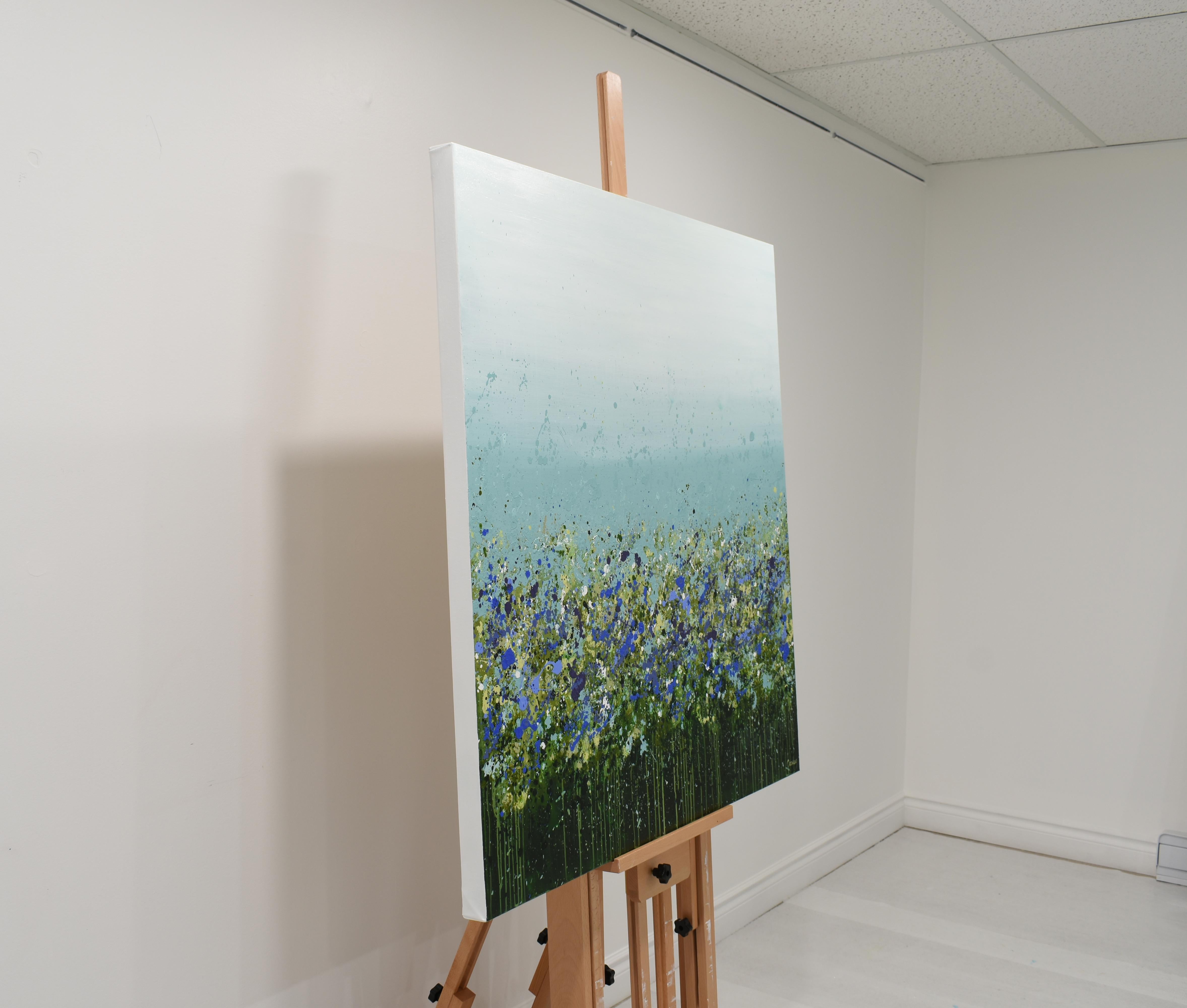 Grassy Meadows, Abstract Painting For Sale 1