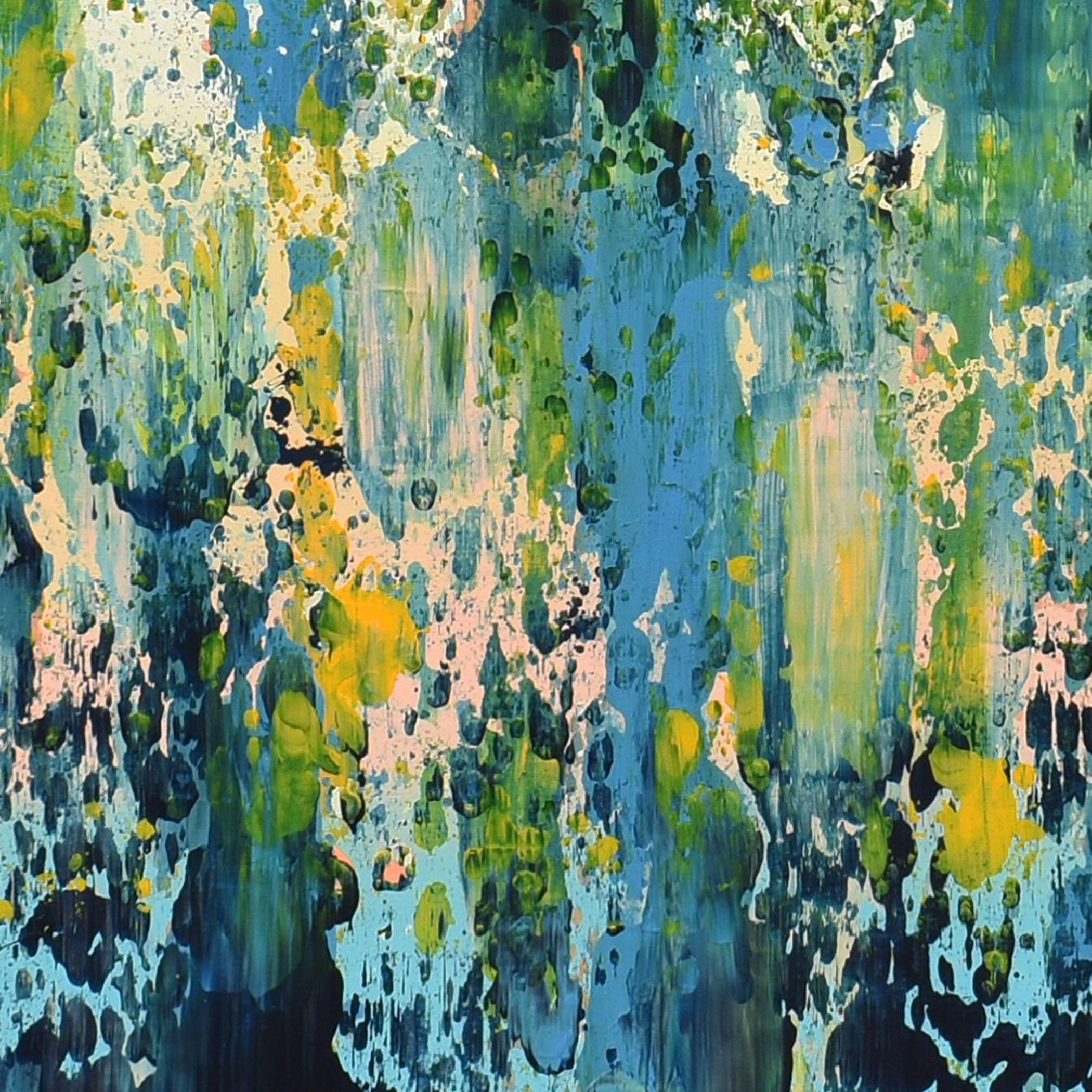 Lagon Bleu, Painting, Acrylic on Canvas For Sale 1