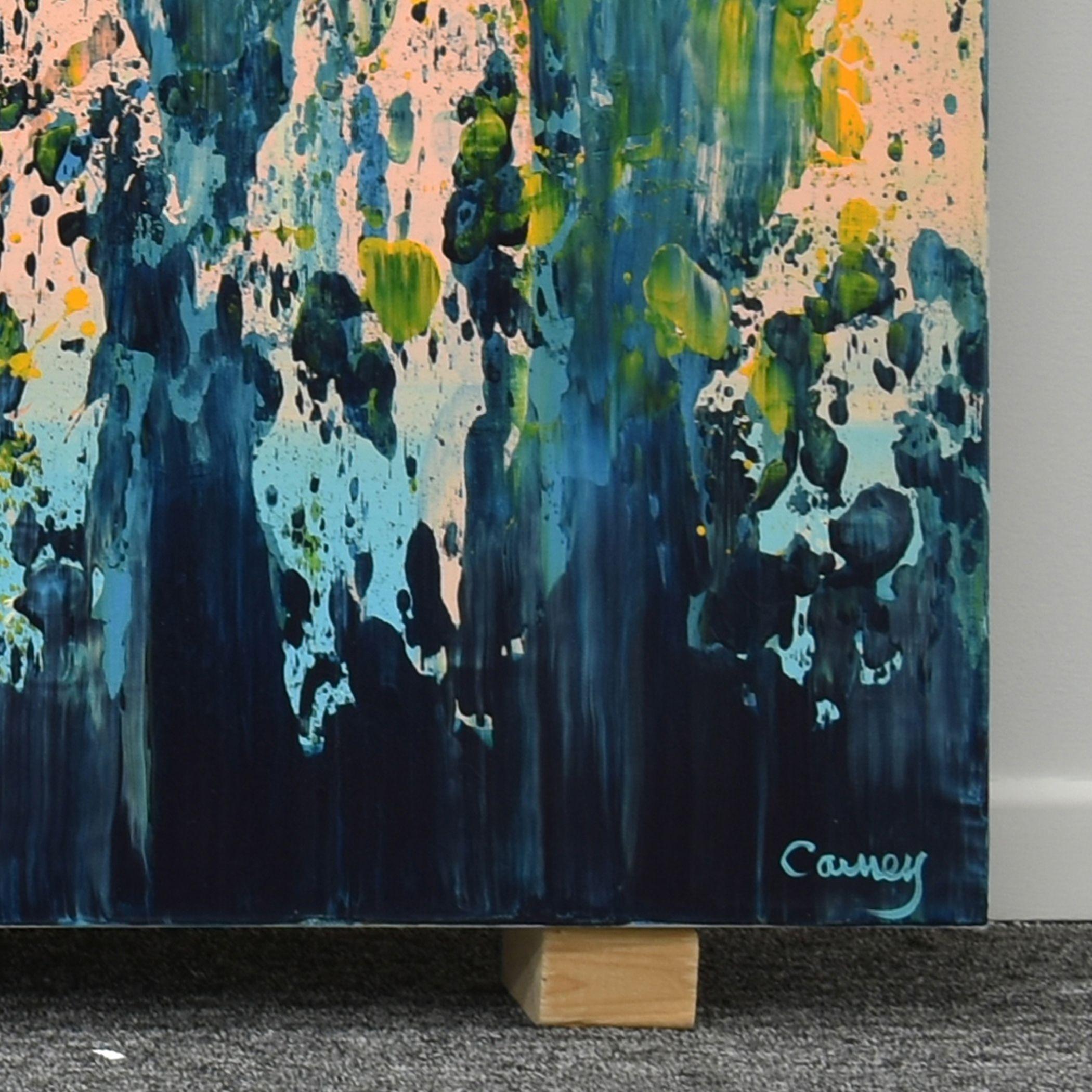 Lagon Bleu, Painting, Acrylic on Canvas For Sale 2