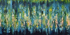 Lagon Bleu, peinture, acrylique sur toile