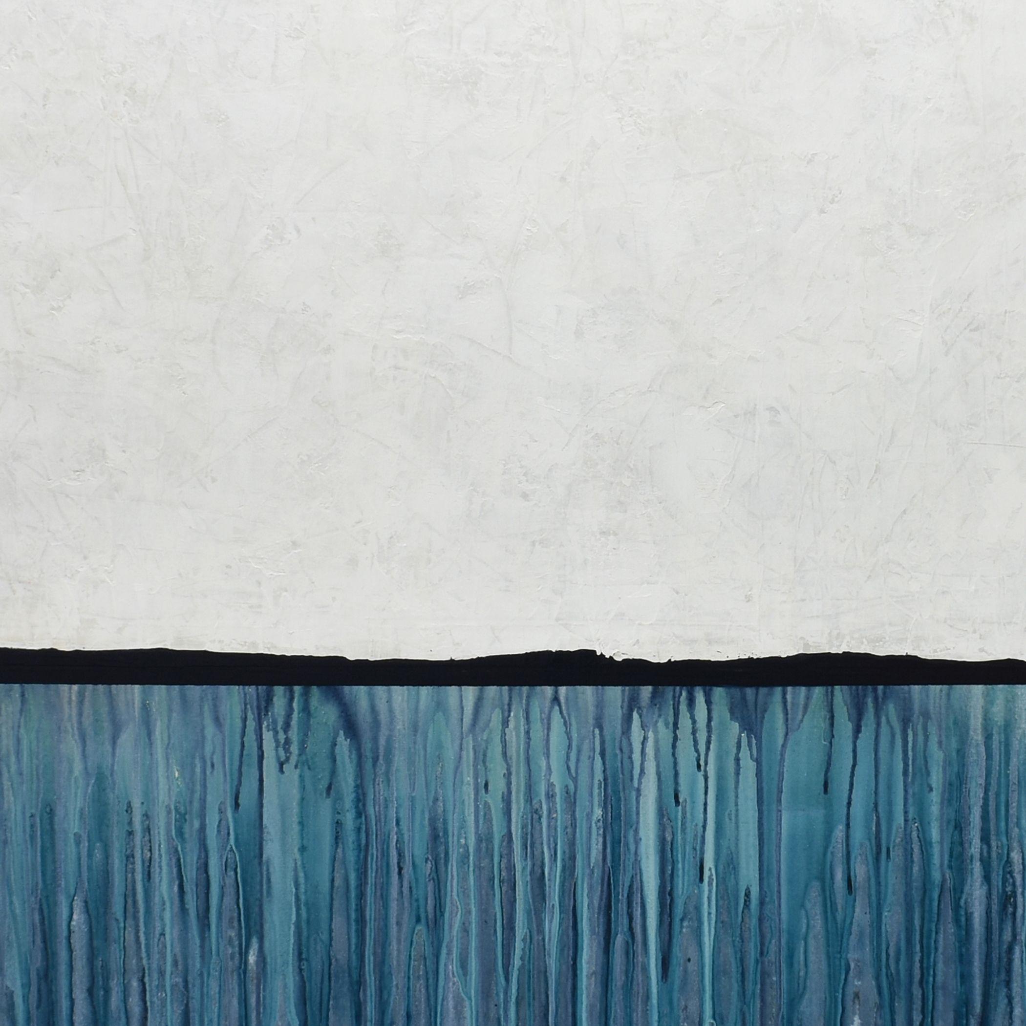Misty Blue, Gemälde, Acryl auf Leinwand im Angebot 1