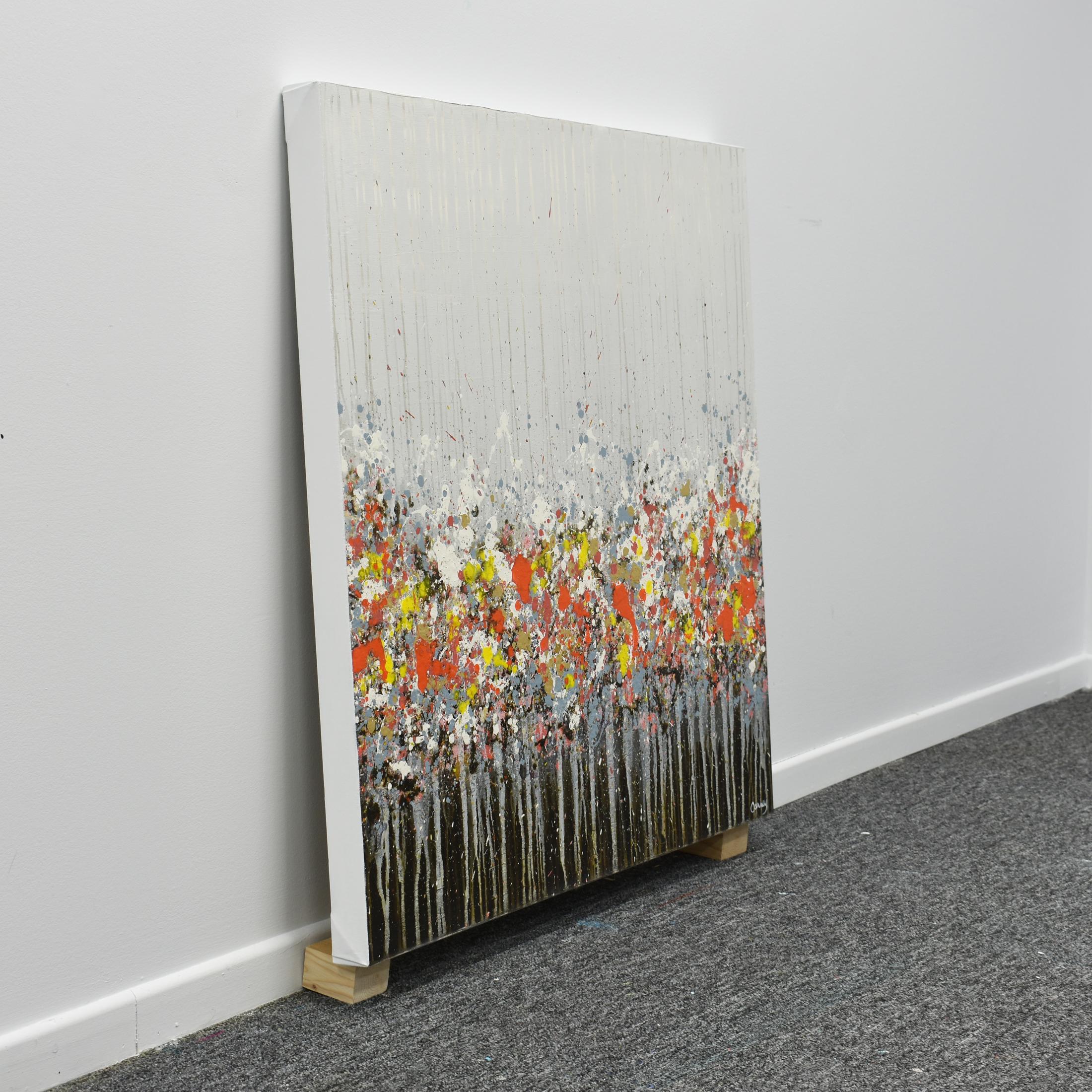 Campi aperti, Pittura astratta - Painting di Lisa Carney