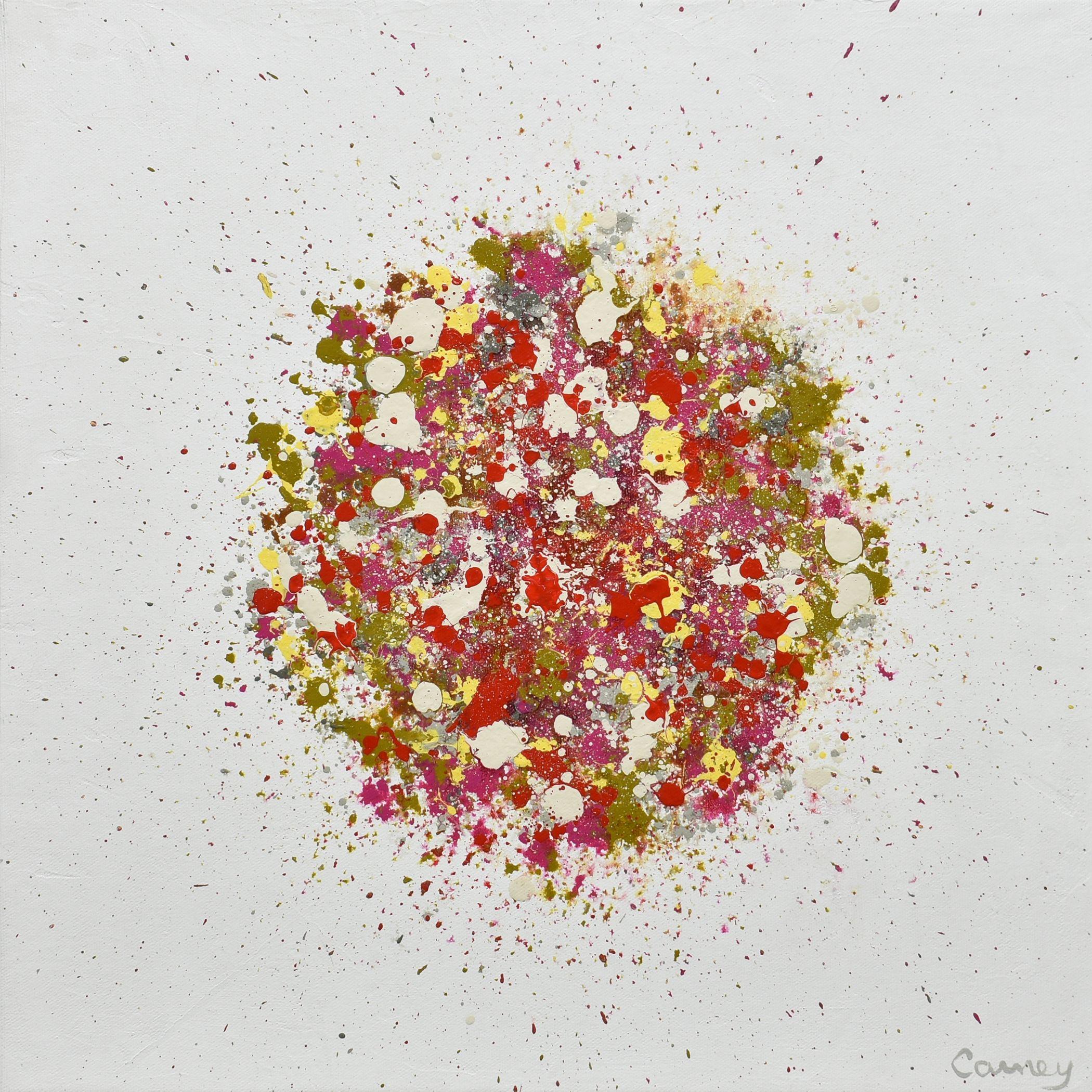 Lisa Carney Abstract Painting - Petal Burst 24, Painting, Acrylic on Canvas