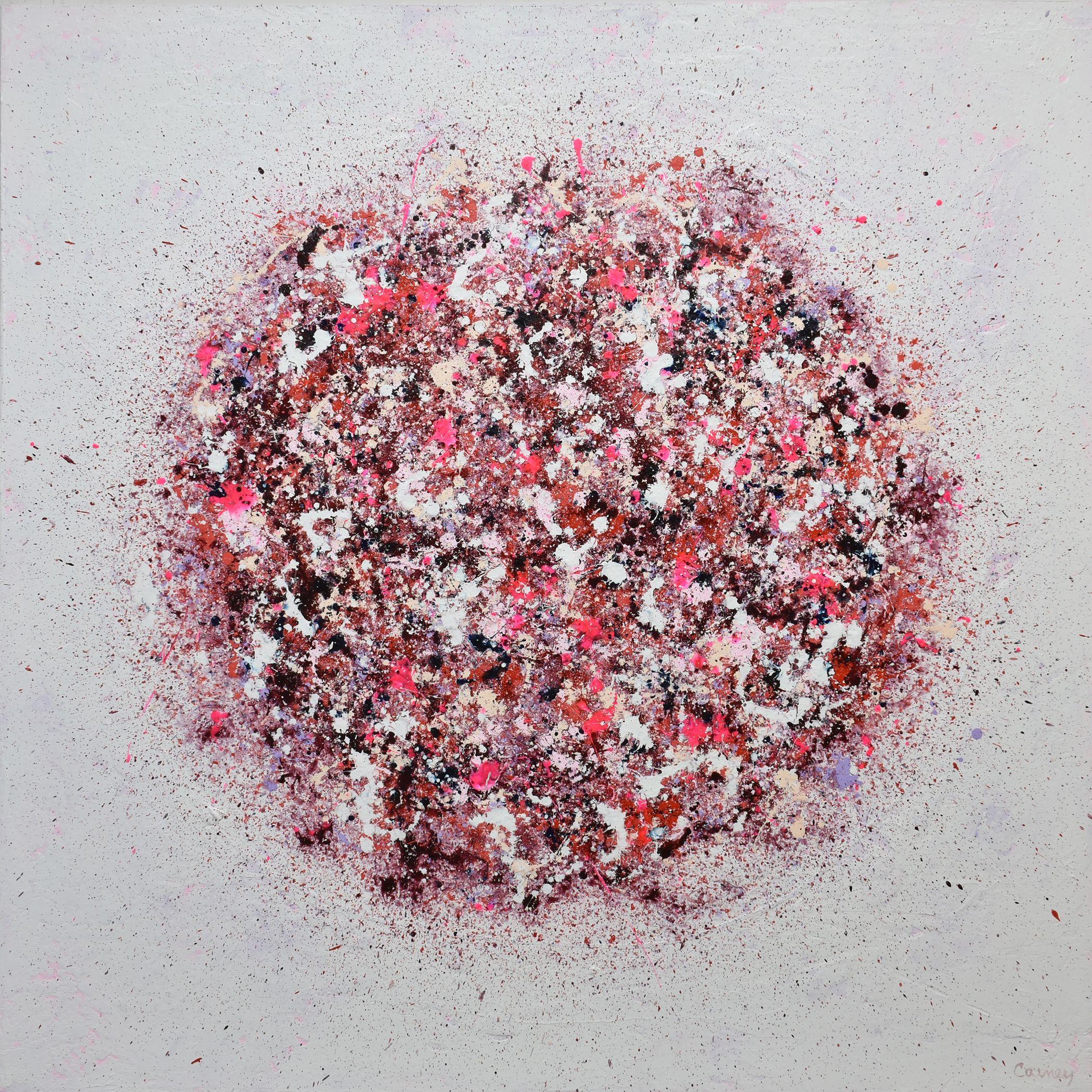 Lisa Carney Abstract Painting - Petal Burst 33, Painting, Acrylic on Canvas