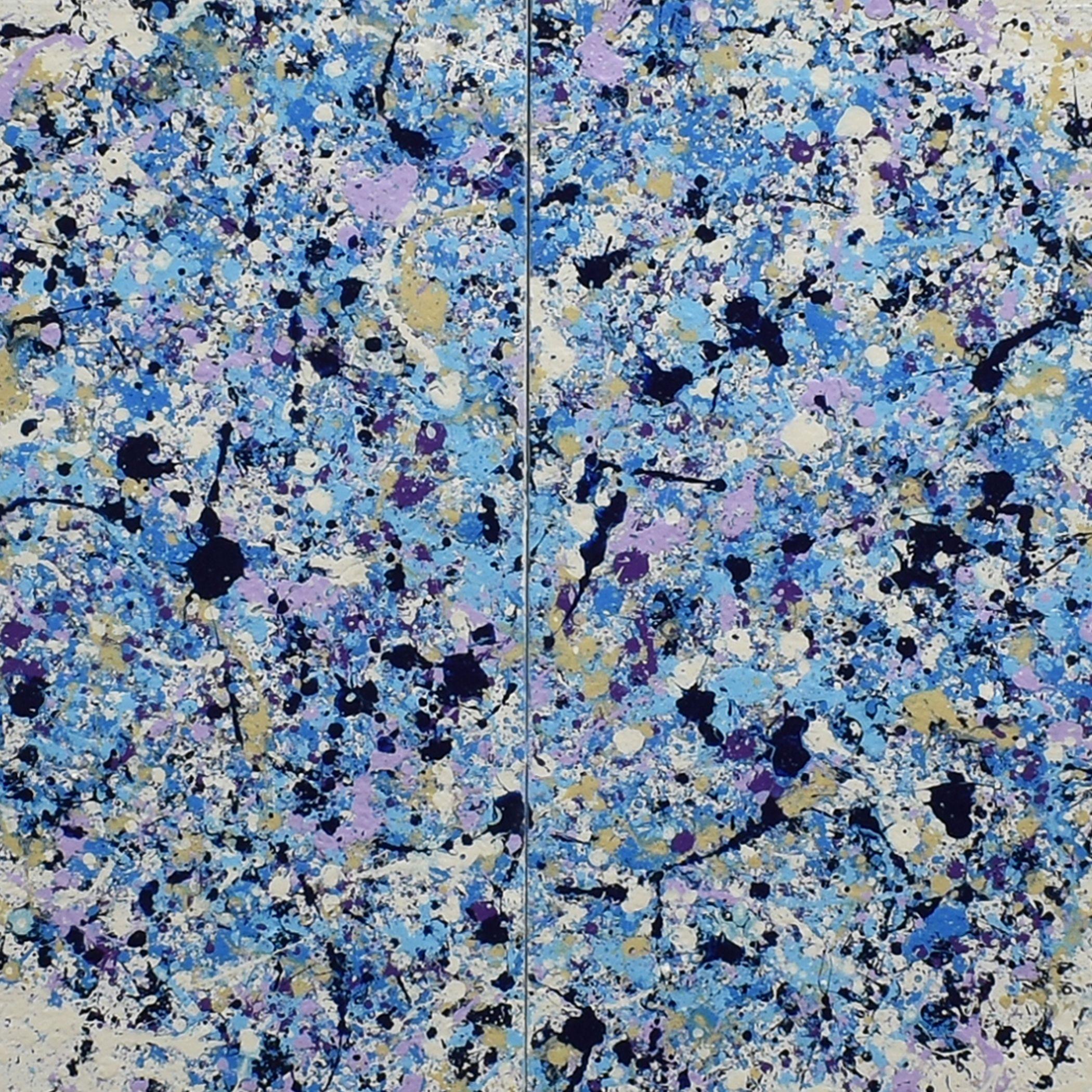 Petal Burst 36, Painting, Acrylic on Wood Panel 3