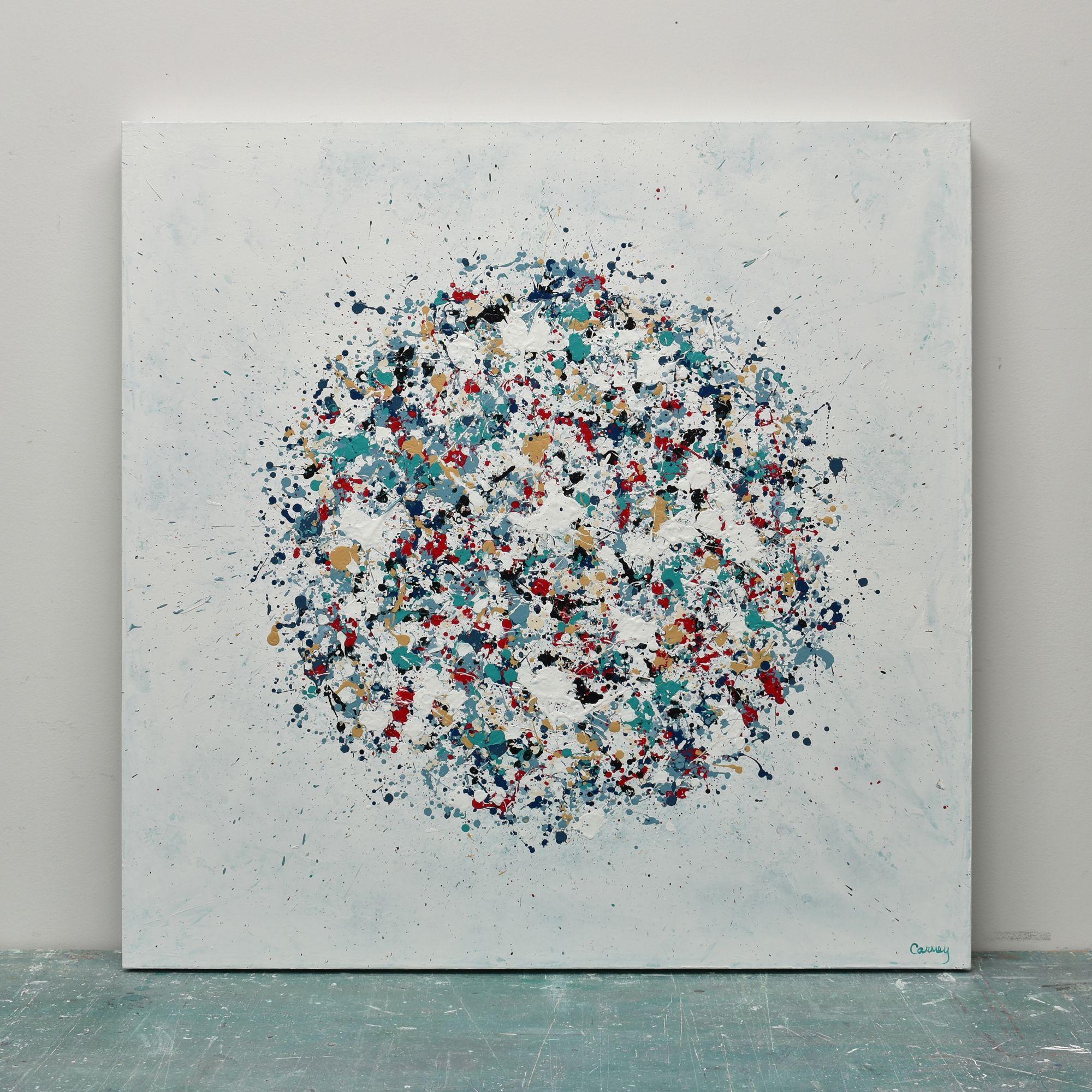 Petal Burst 37, Painting, Acrylic on Canvas For Sale 1