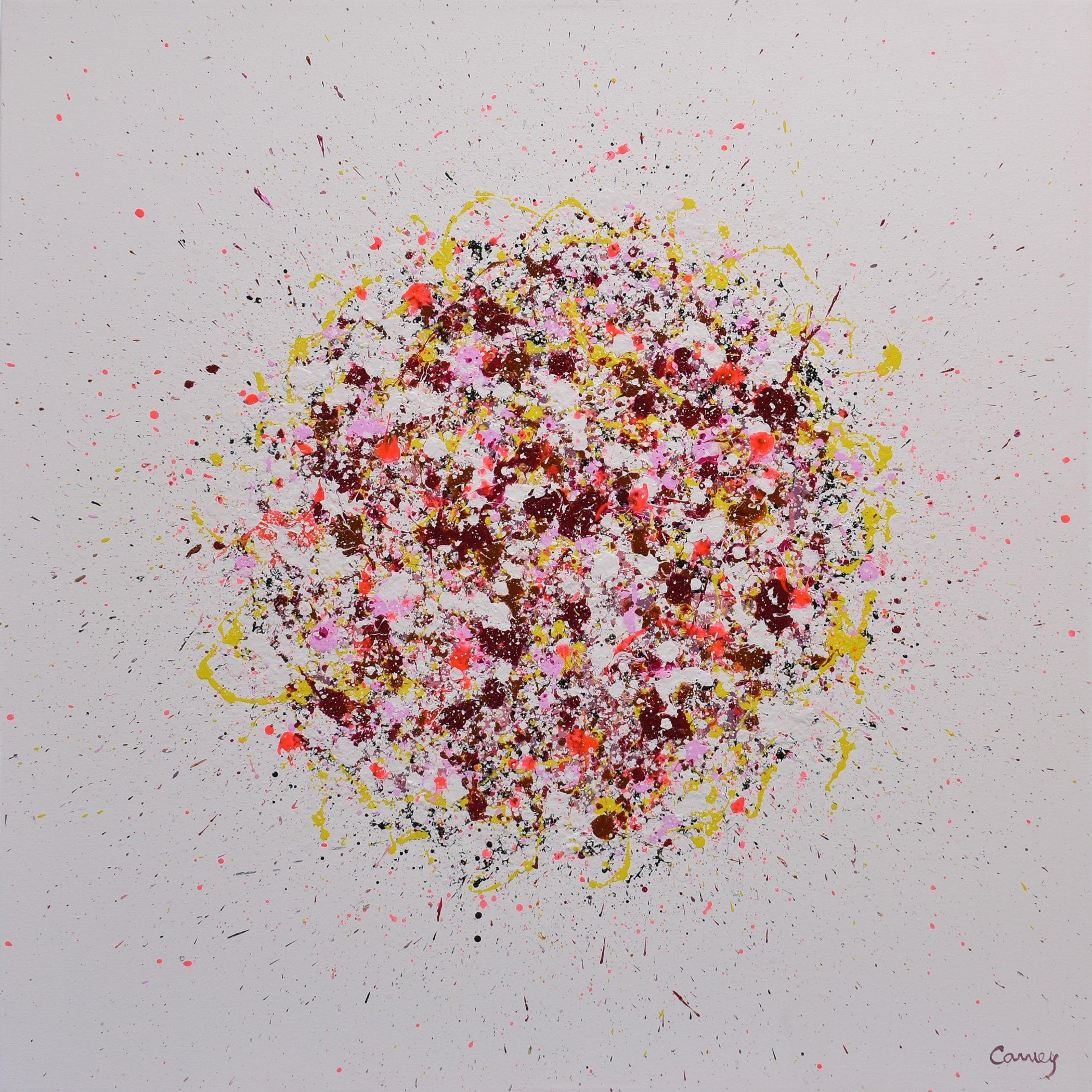 Lisa Carney Abstract Painting - Petal Burst 39, Painting, Acrylic on Canvas