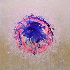 Pink Burst, Painting, Acrylic on Canvas