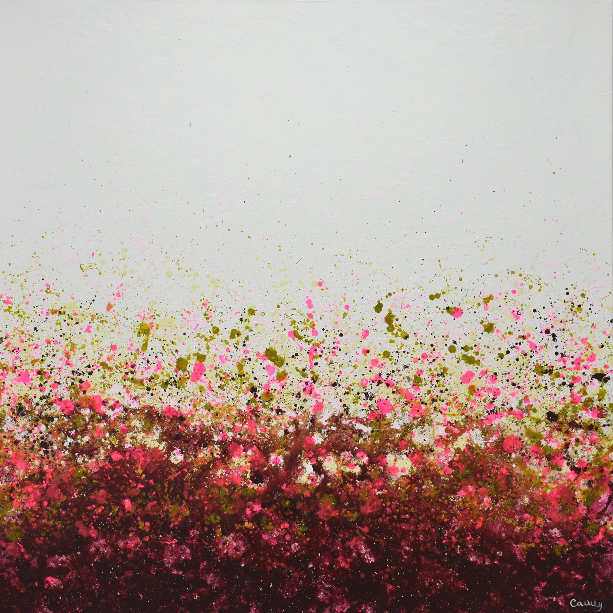 <p>Artist Comments<br />This painting is part of Lisa Carney's signature GeoFlora series, a collection of abstracted botanical paintings where she uses drip and splash techniques to suggest plant life, like wildflower fields and sea corals. The work